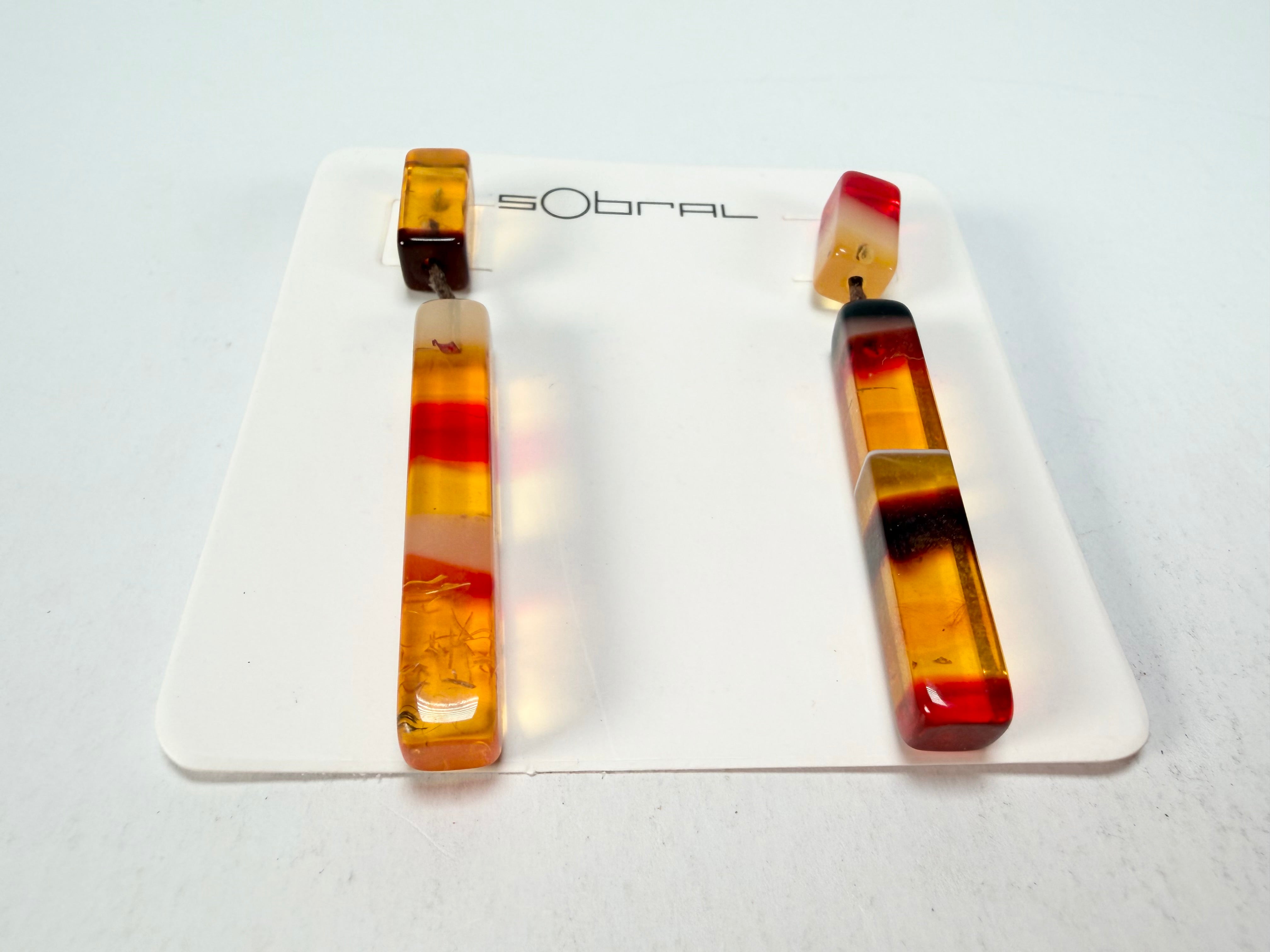 Sobral - Eco Amber "Clarissa" Resin Earrings ( 002452 )