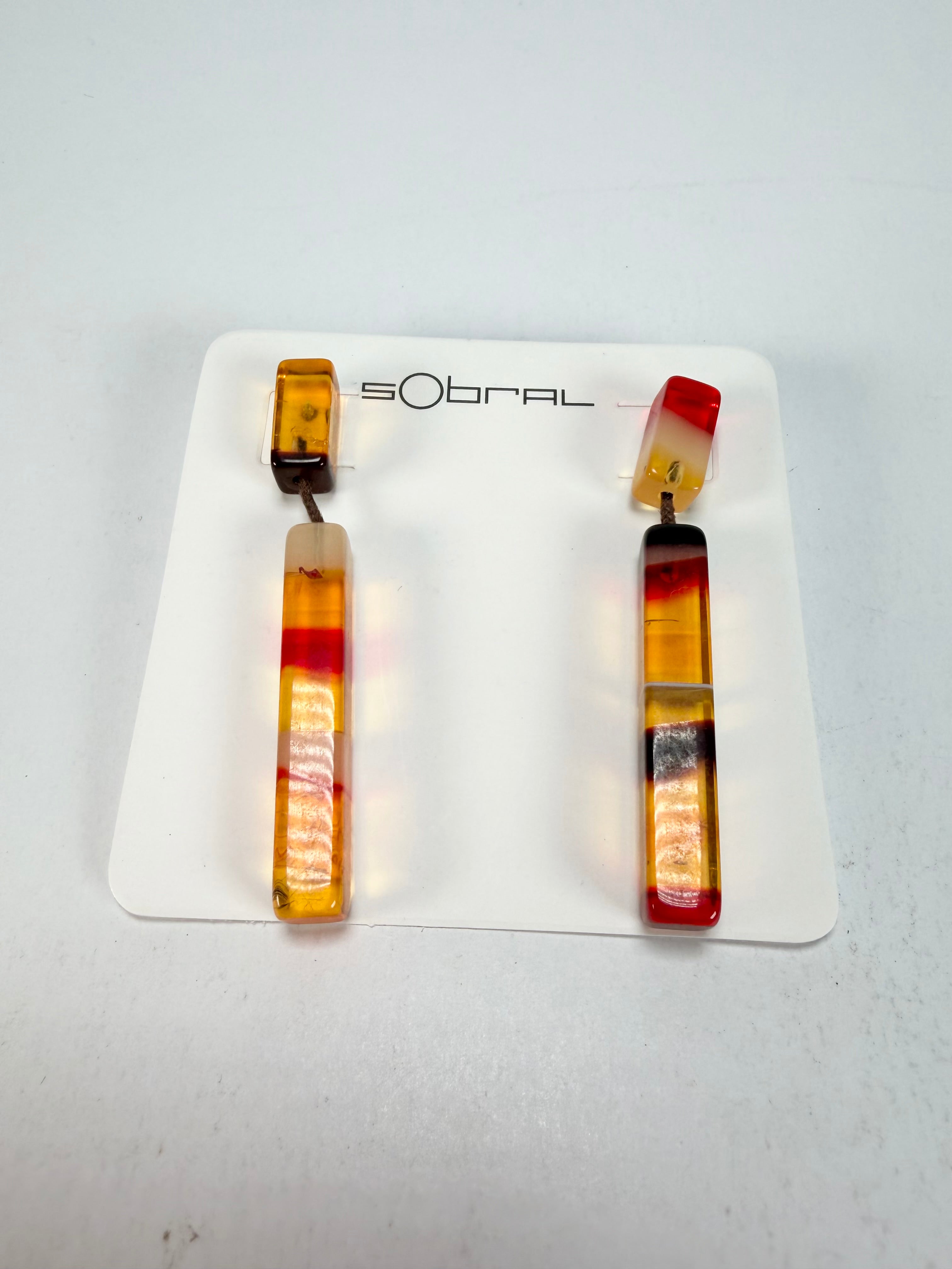 Sobral - Eco Amber "Clarissa" Resin Earrings ( 002452 )