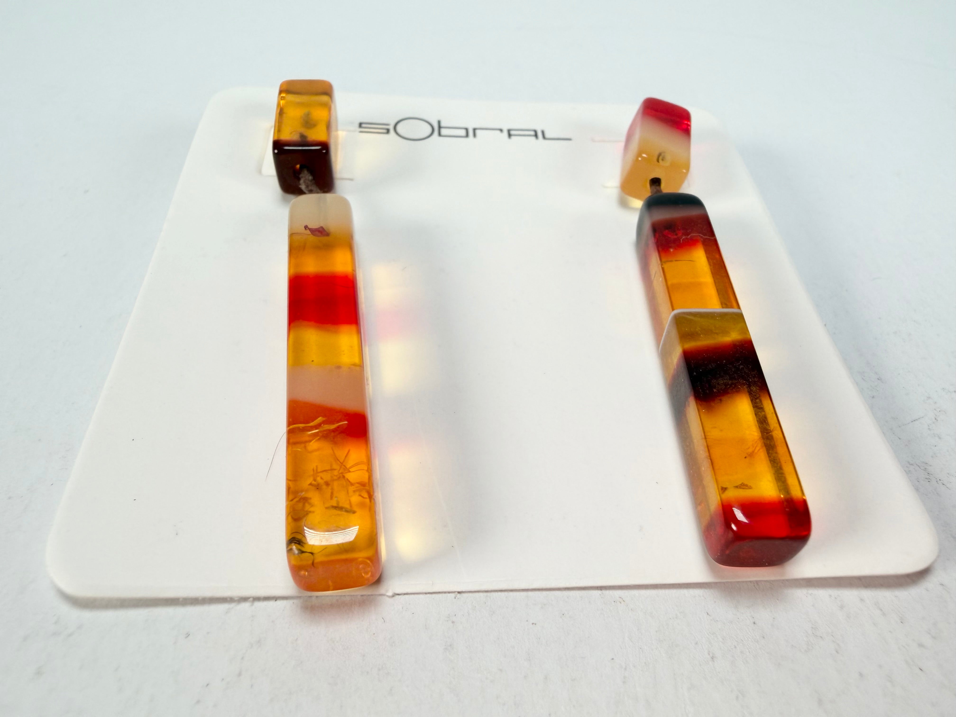 Sobral - Eco Amber "Clarissa" Resin Earrings ( 002452 )