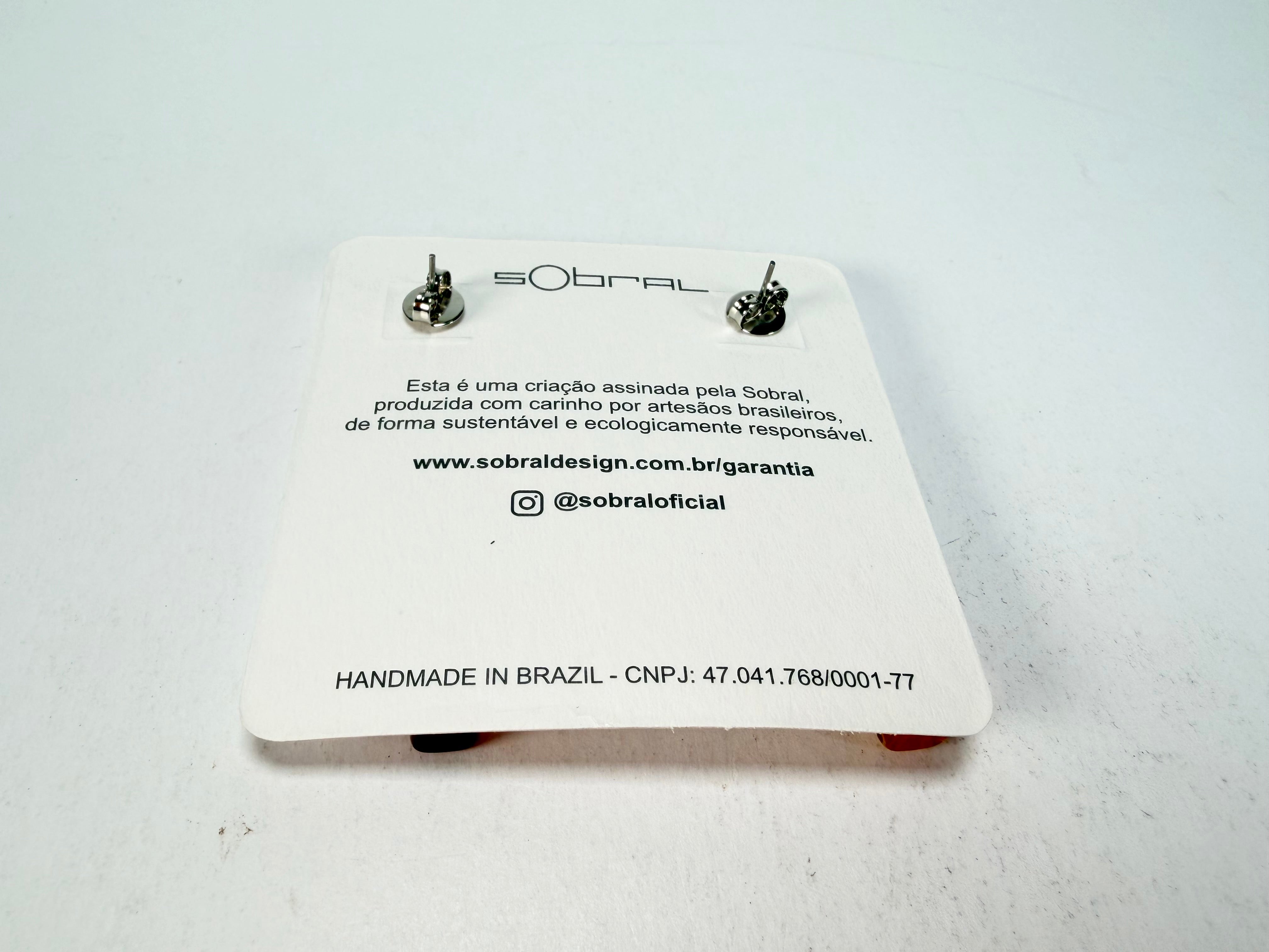 Sobral - Eco Amber "Clarissa" Resin Earrings ( 002452 )