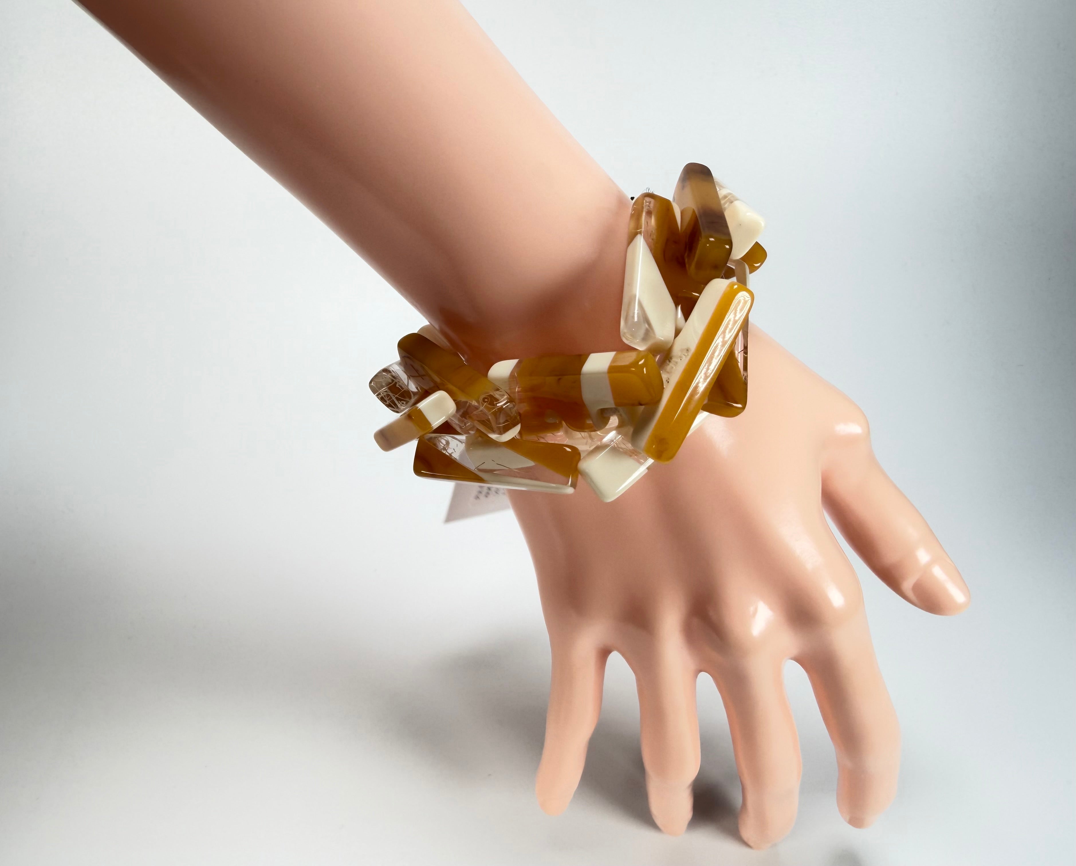 Sobral - Memphis "1WJP" Elasticated Resin Bracelet ( 003882 )