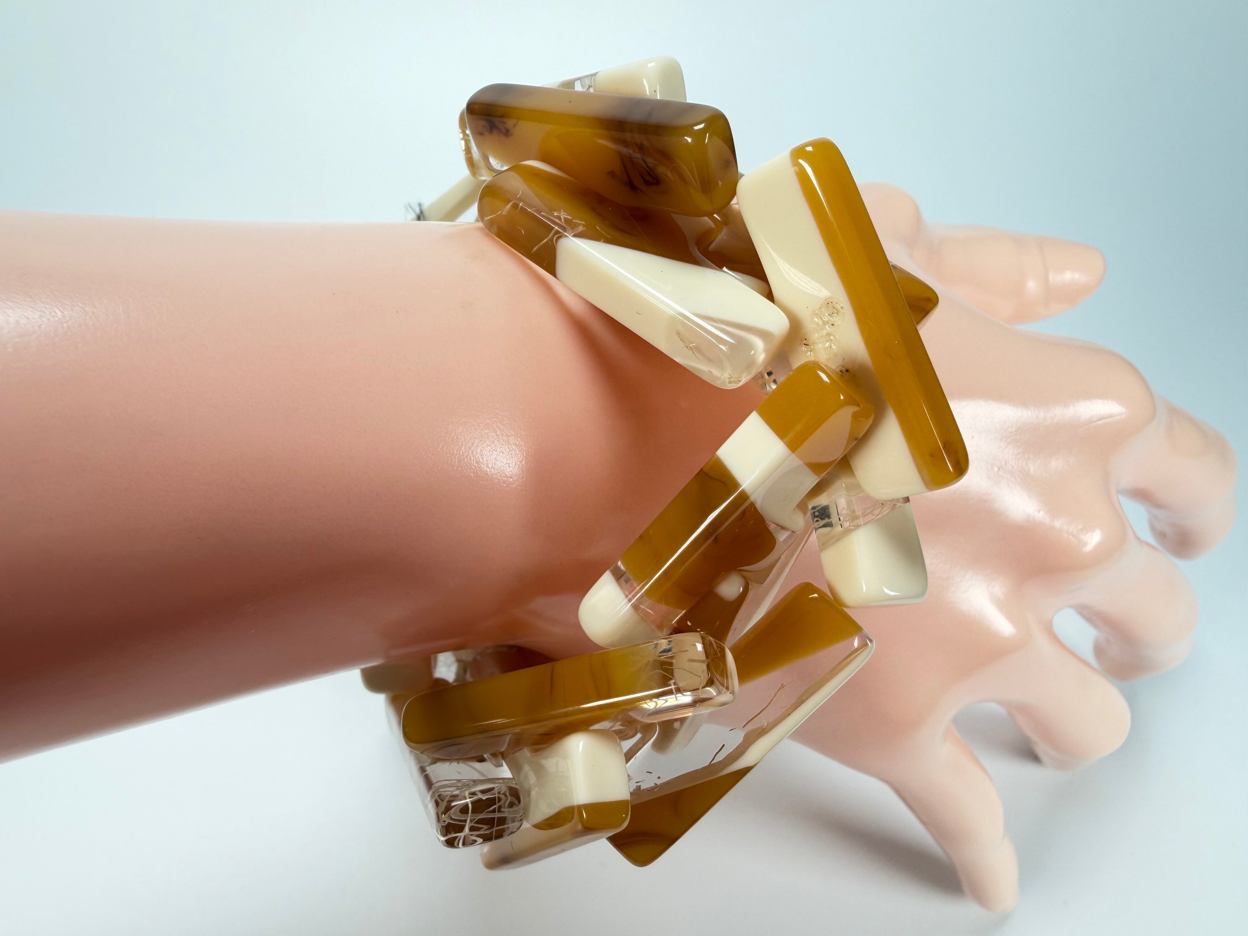 Sobral - Memphis "1WJP" Elasticated Resin Bracelet ( 003882 )
