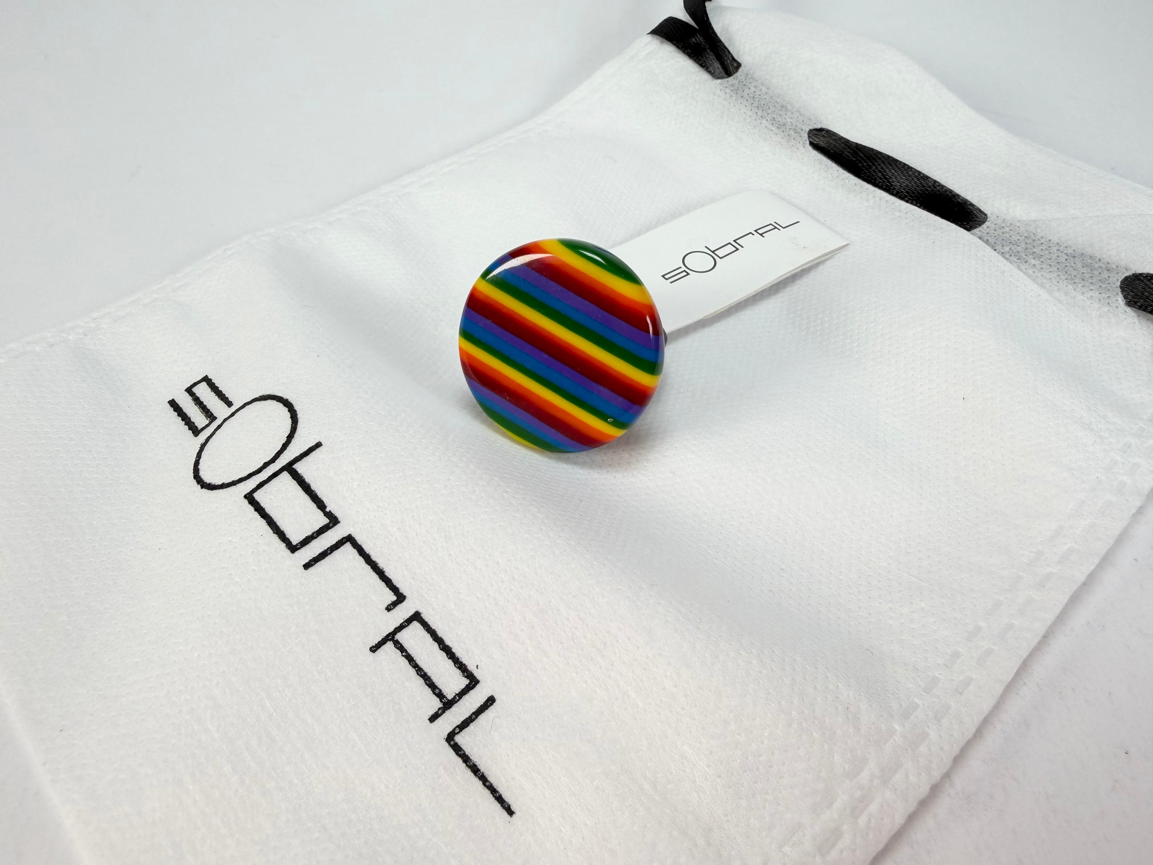 Sobral - Pop Pride "Retalhos" Resin Ring ( 004934 ) - Size UK Q / US 8