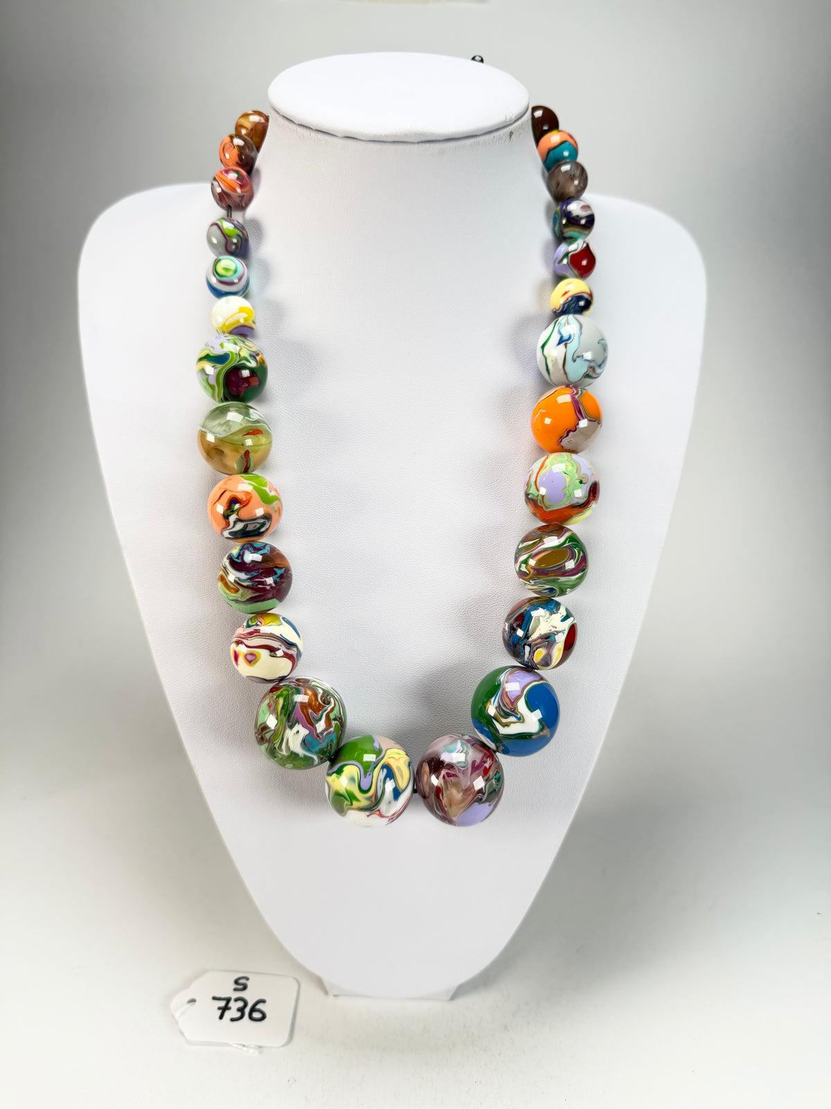 Sobral - Planets "Jupiter" Pollock Resin Necklace ( 005453 )