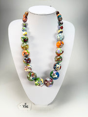 Sobral - Planets "Jupiter" Pollock Resin Necklace ( 005453 )