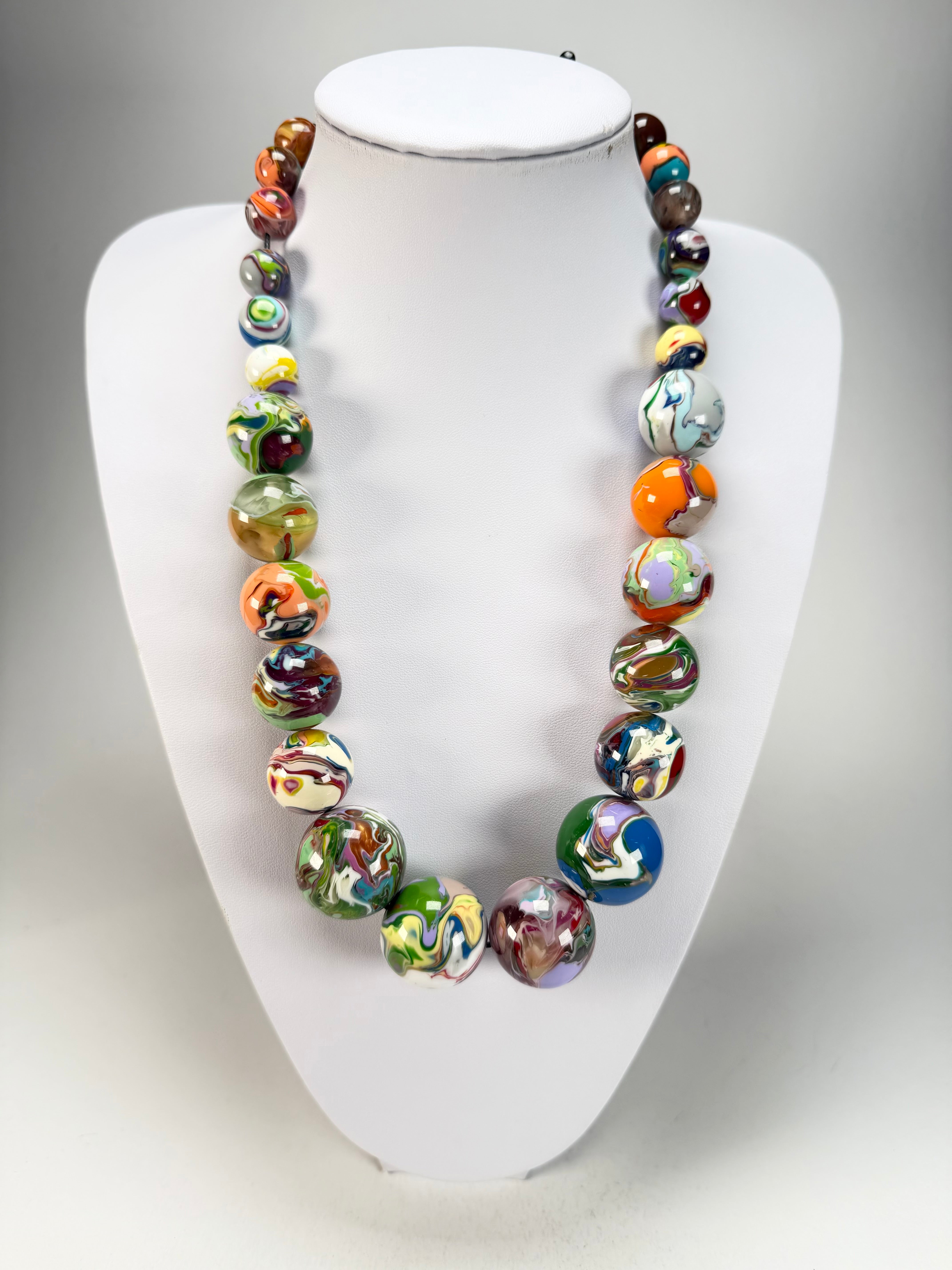 Sobral - Planets "Jupiter" Pollock Resin Necklace ( 005453 )
