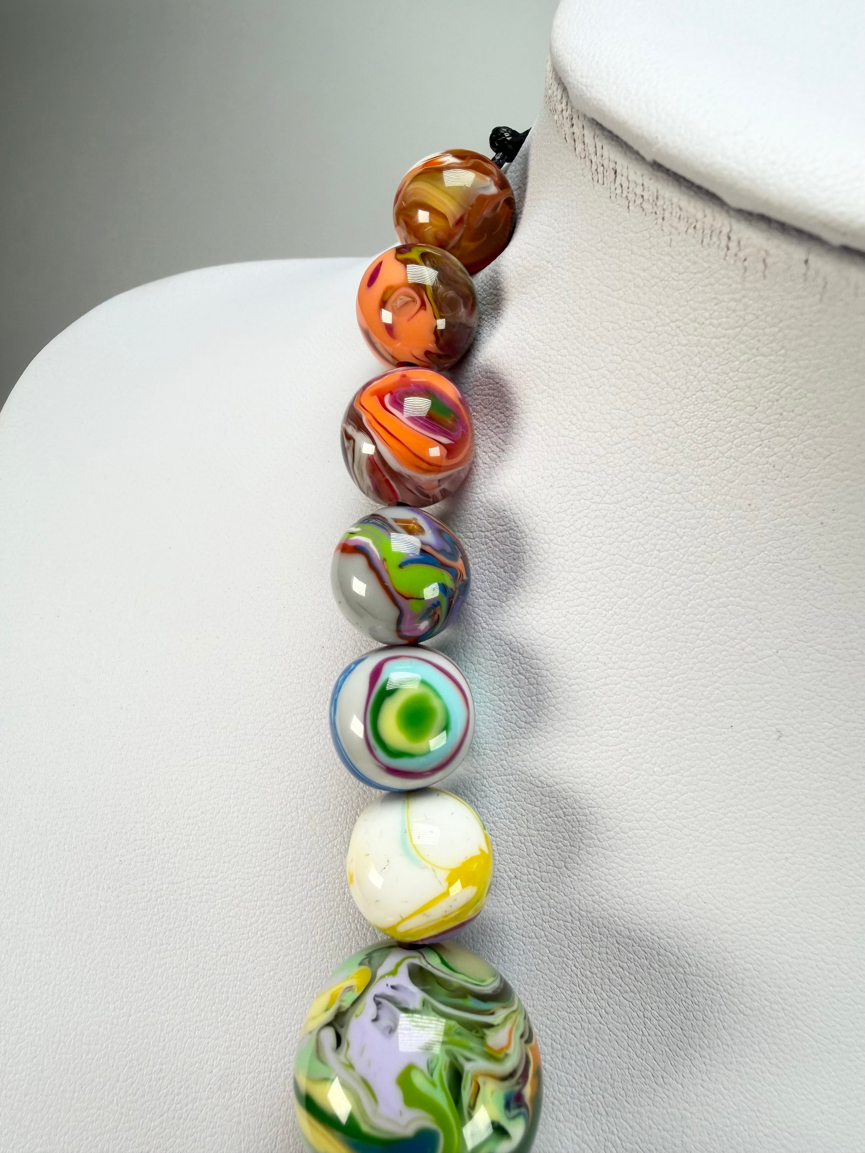 Sobral - Planets "Jupiter" Pollock Resin Necklace ( 005453 )