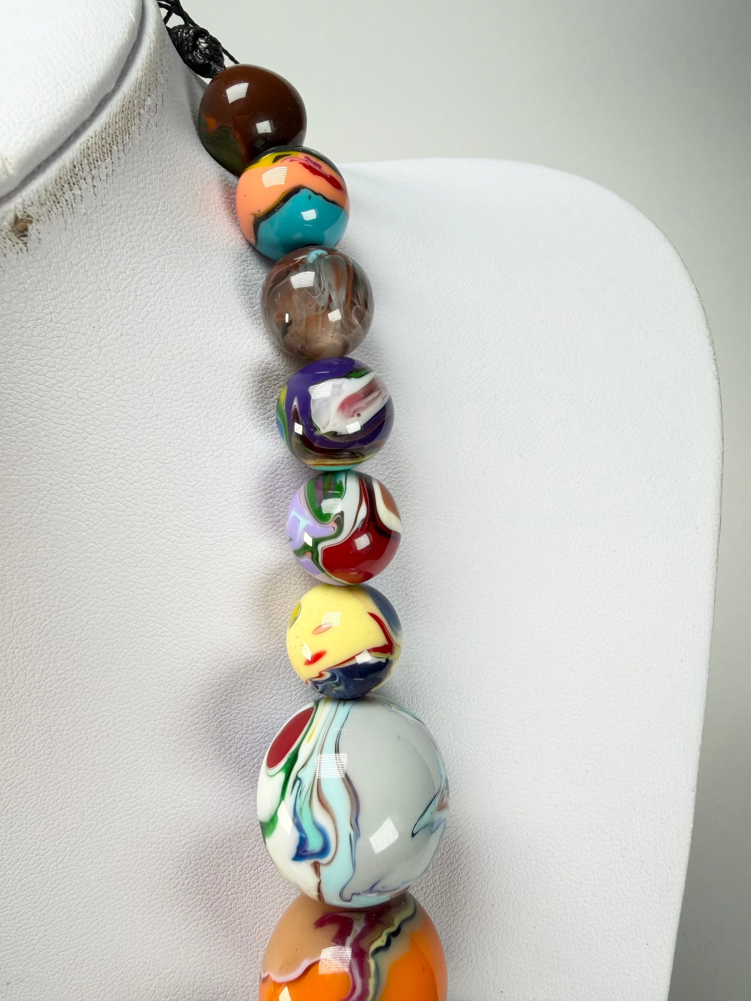 Sobral - Planets "Jupiter" Pollock Resin Necklace ( 005453 )