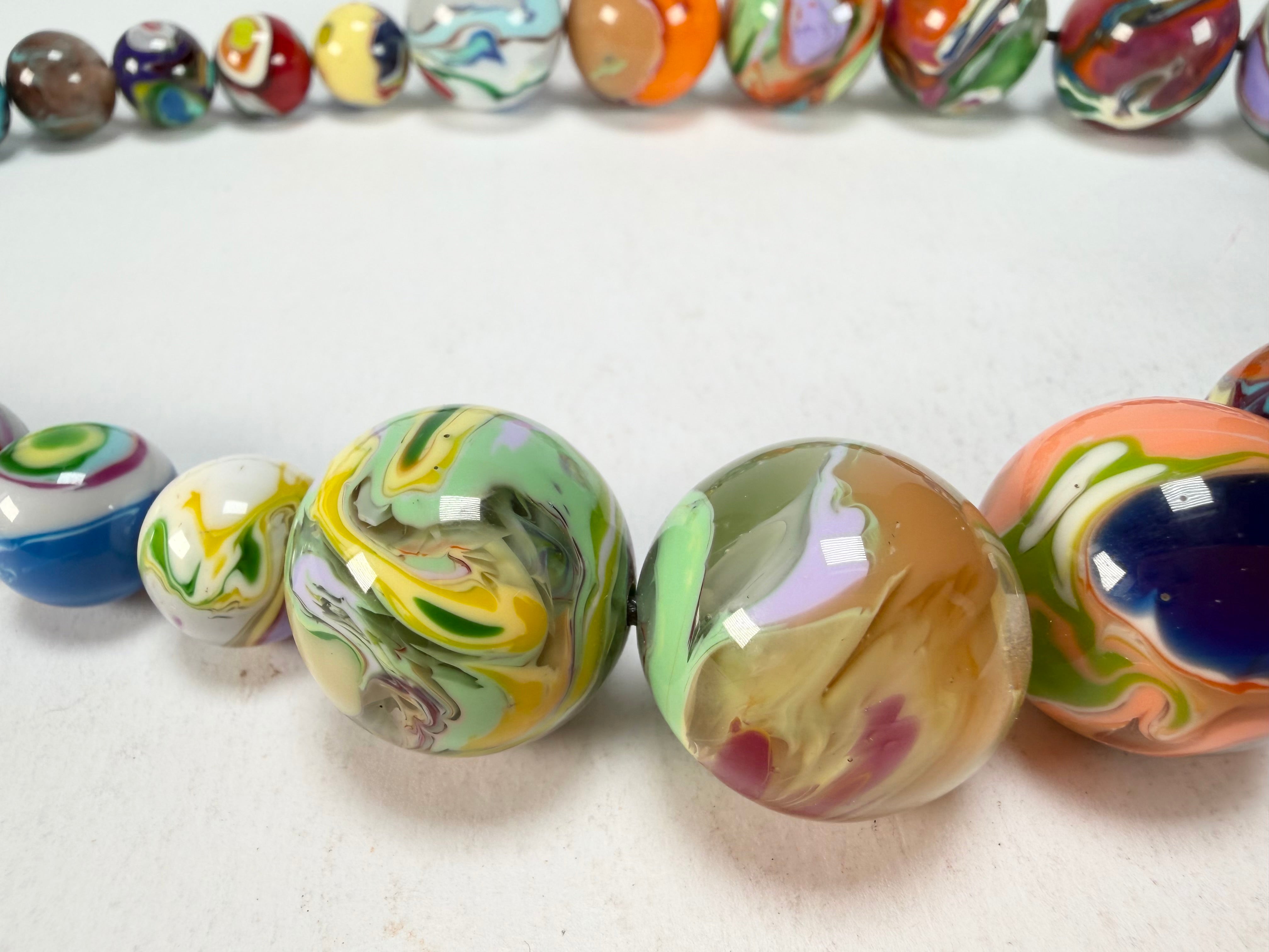Sobral - Planets "Jupiter" Pollock Resin Necklace ( 005453 )