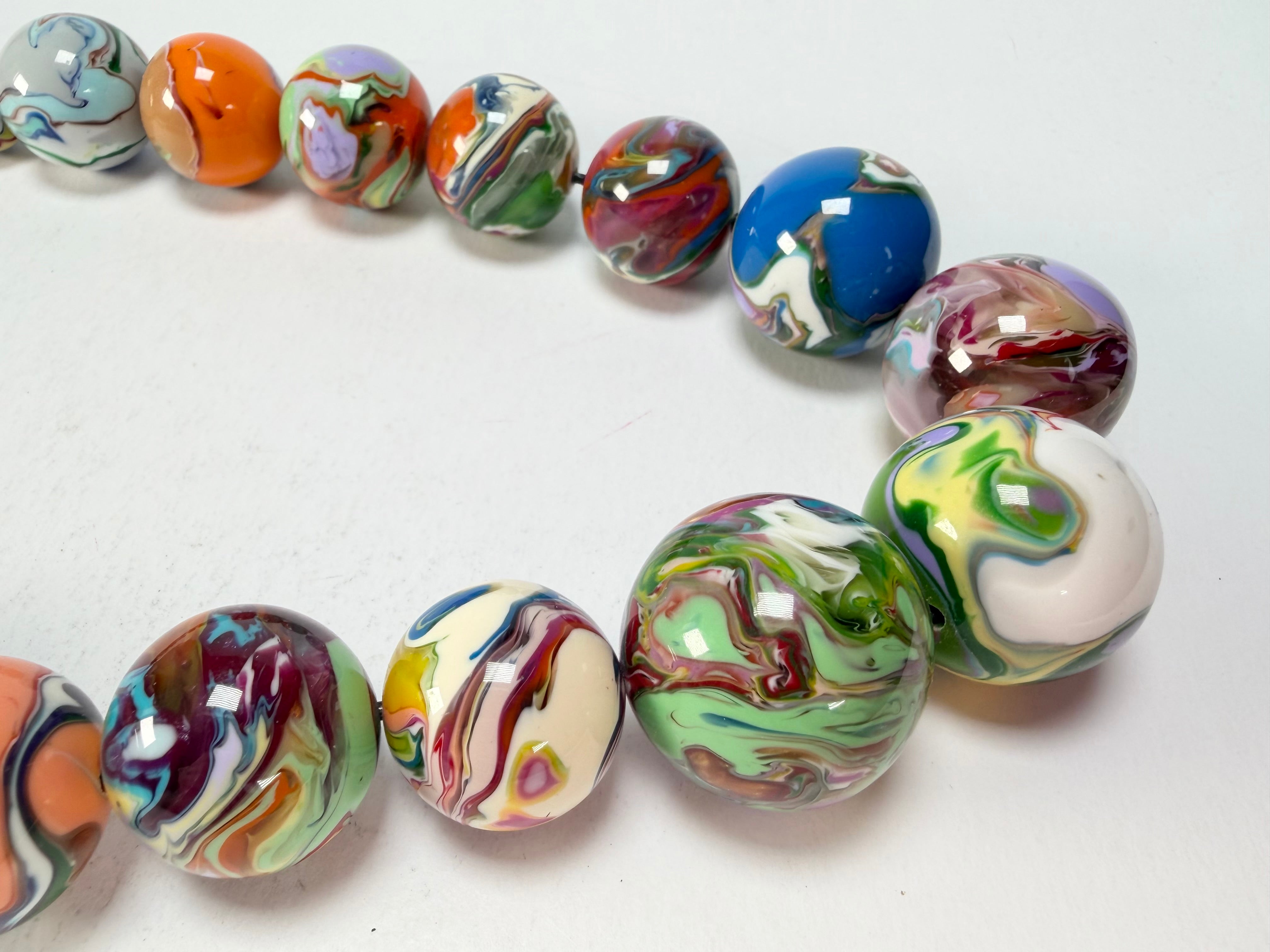 Sobral - Planets "Jupiter" Pollock Resin Necklace ( 005453 )