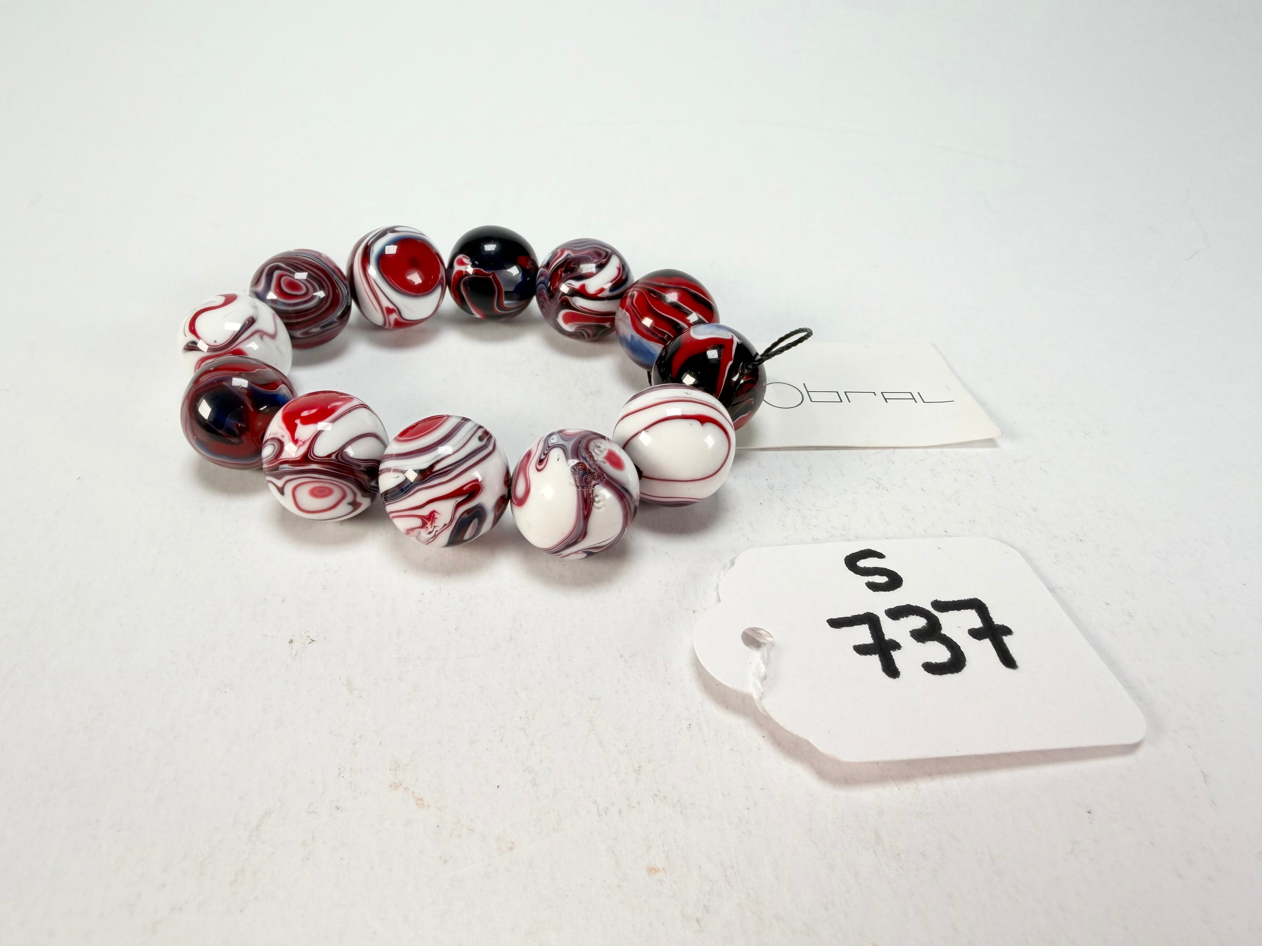 Sobral - Marianne "Orbitalis" Studio Creation Elasticated Resin Bracelet ( 000000 )