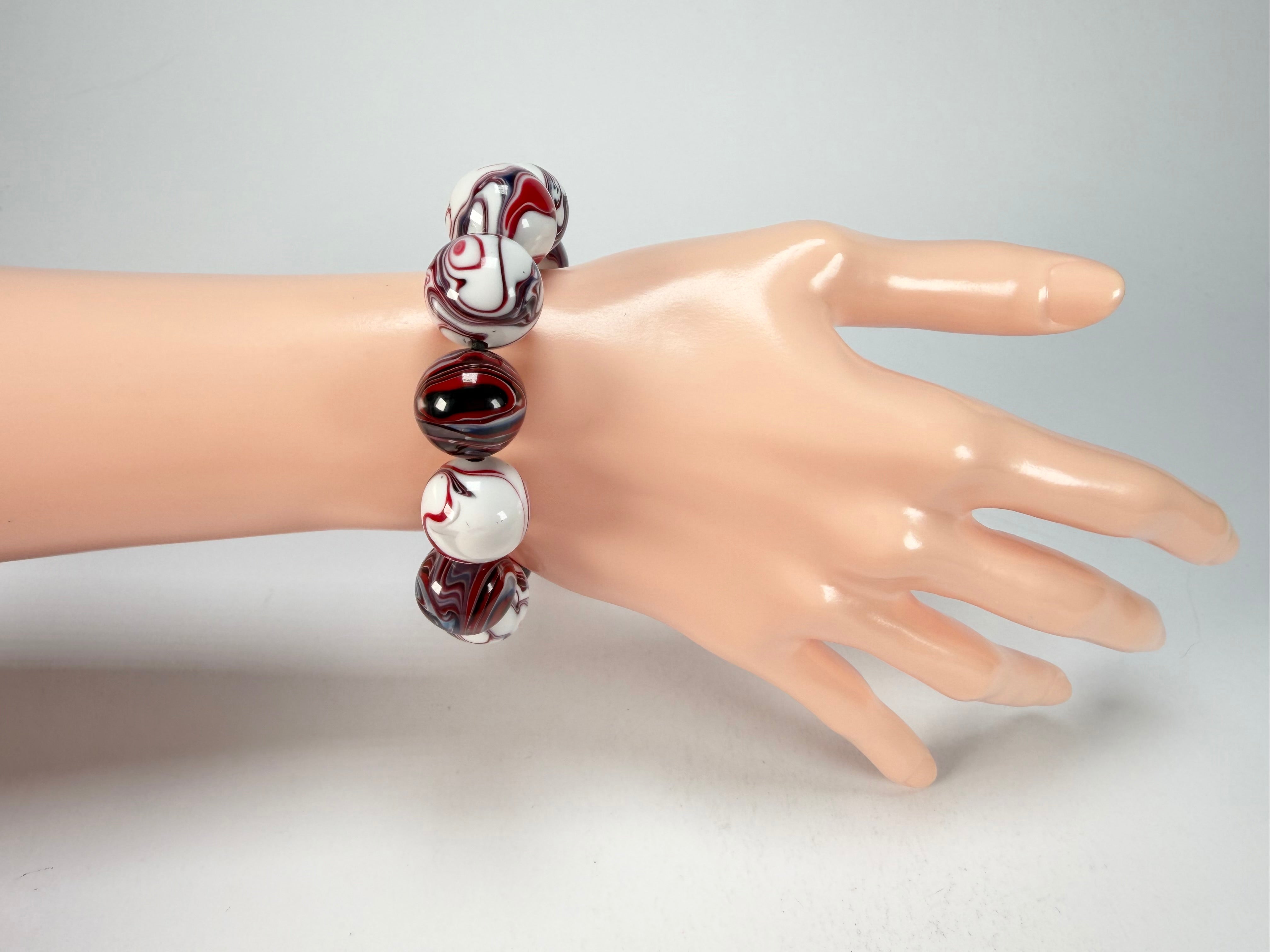 Sobral - Marianne "Orbitalis" Studio Creation Elasticated Resin Bracelet ( 000000 )