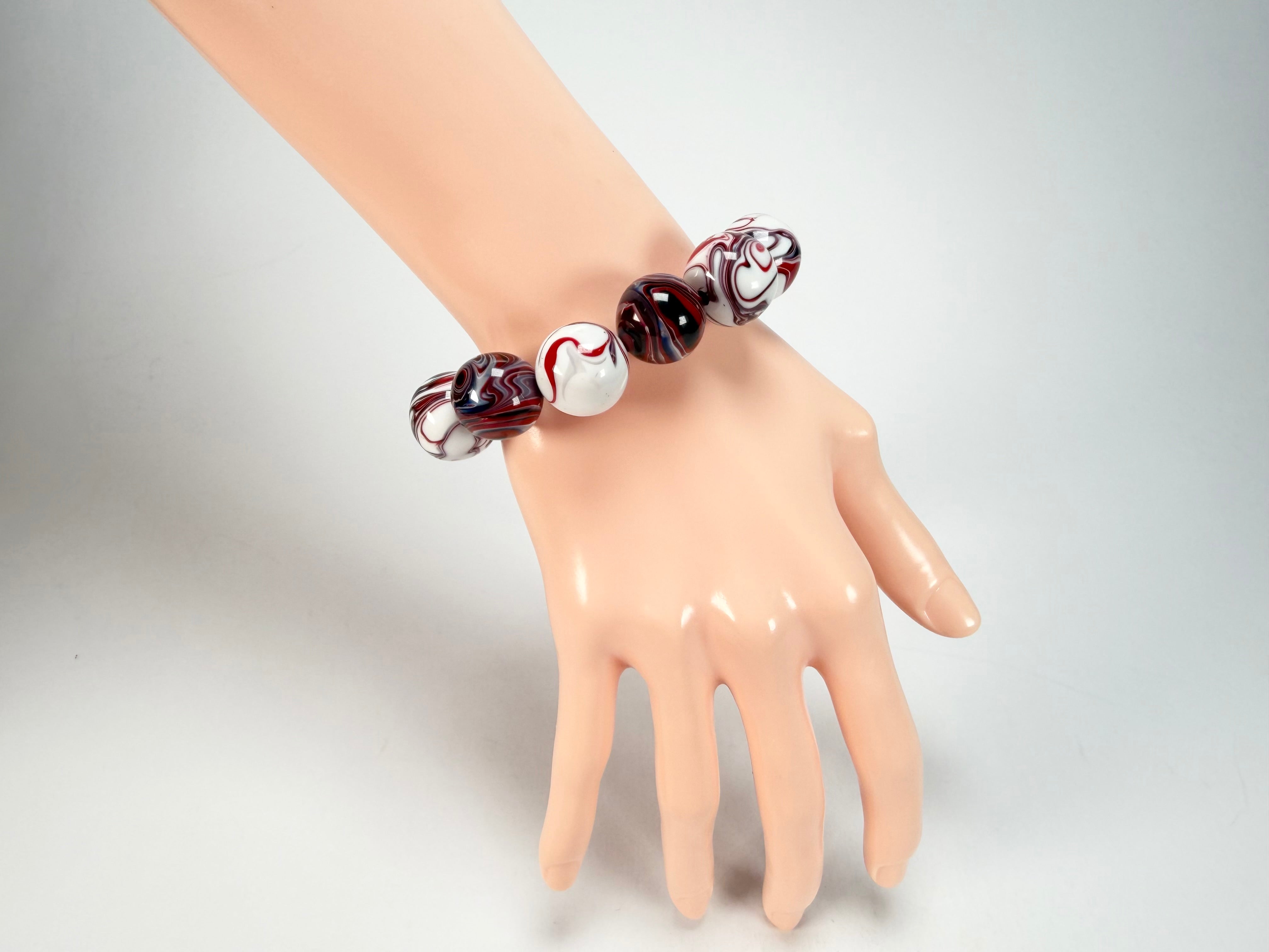 Sobral - Marianne "Orbitalis" Studio Creation Elasticated Resin Bracelet ( 000000 )
