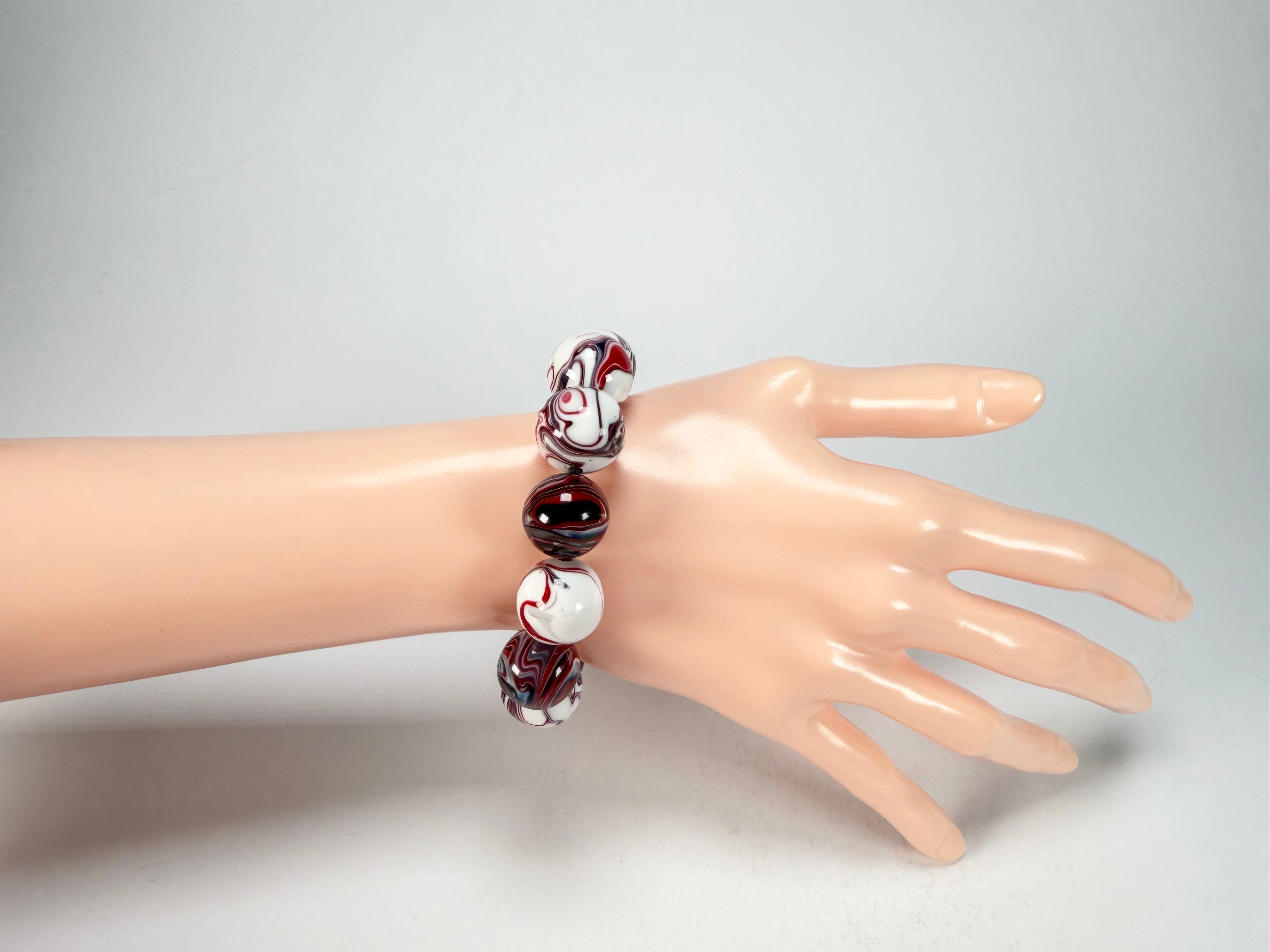 Sobral - Marianne "Orbitalis" Studio Creation Elasticated Resin Bracelet ( 000000 )