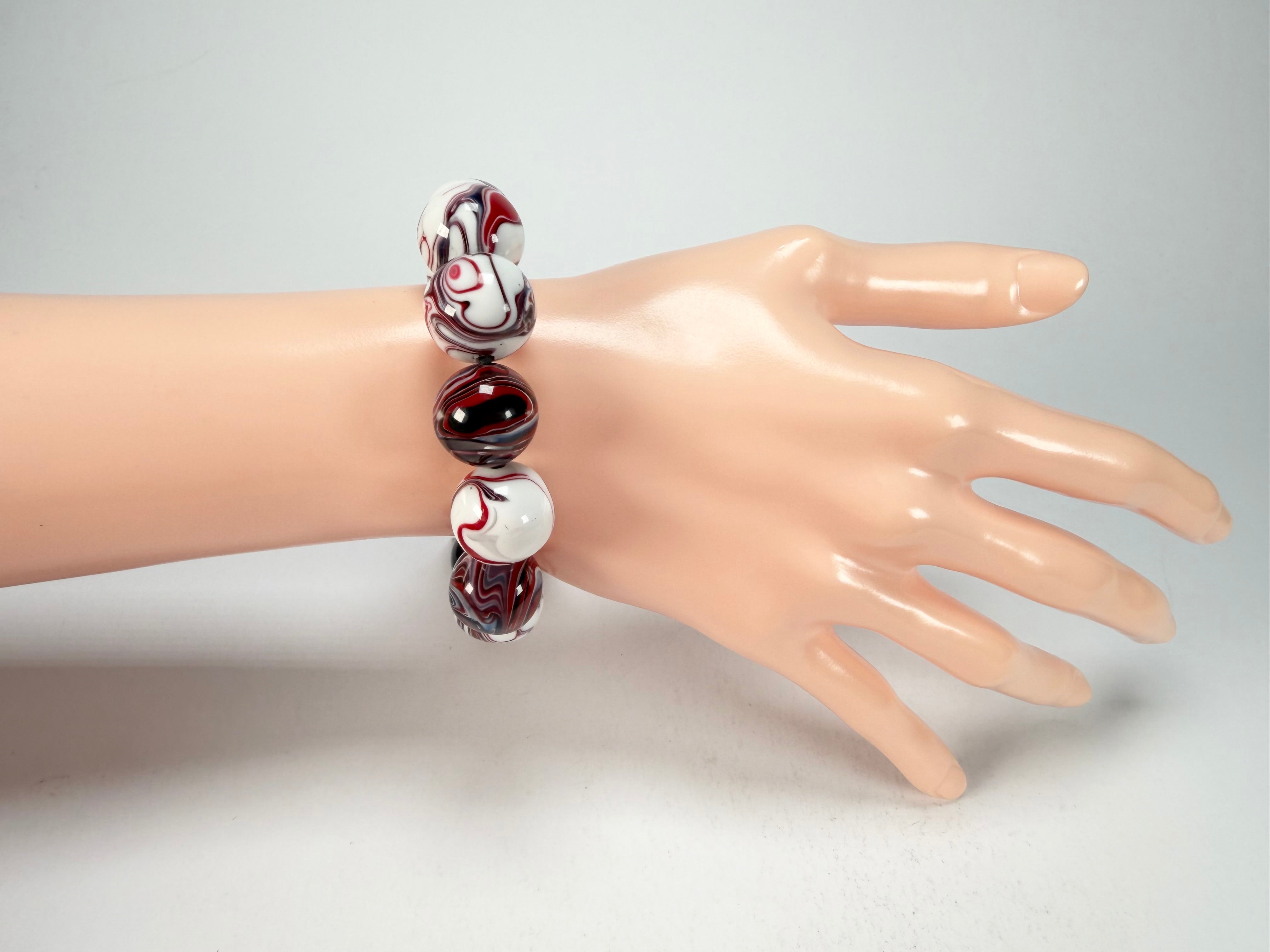 Sobral - Marianne "Orbitalis" Studio Creation Elasticated Resin Bracelet ( 000000 )