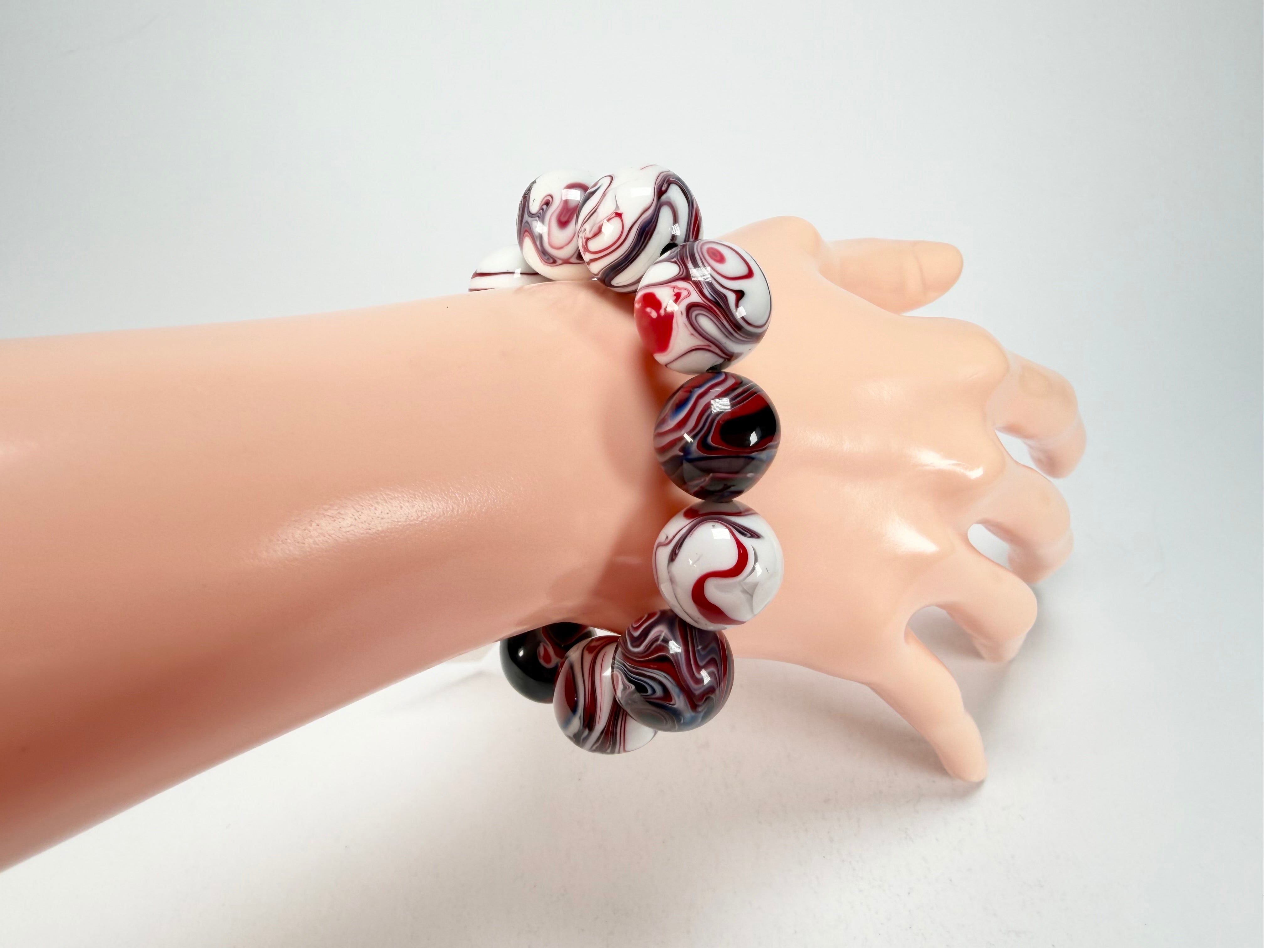 Sobral - Marianne "Orbitalis" Studio Creation Elasticated Resin Bracelet ( 000000 )