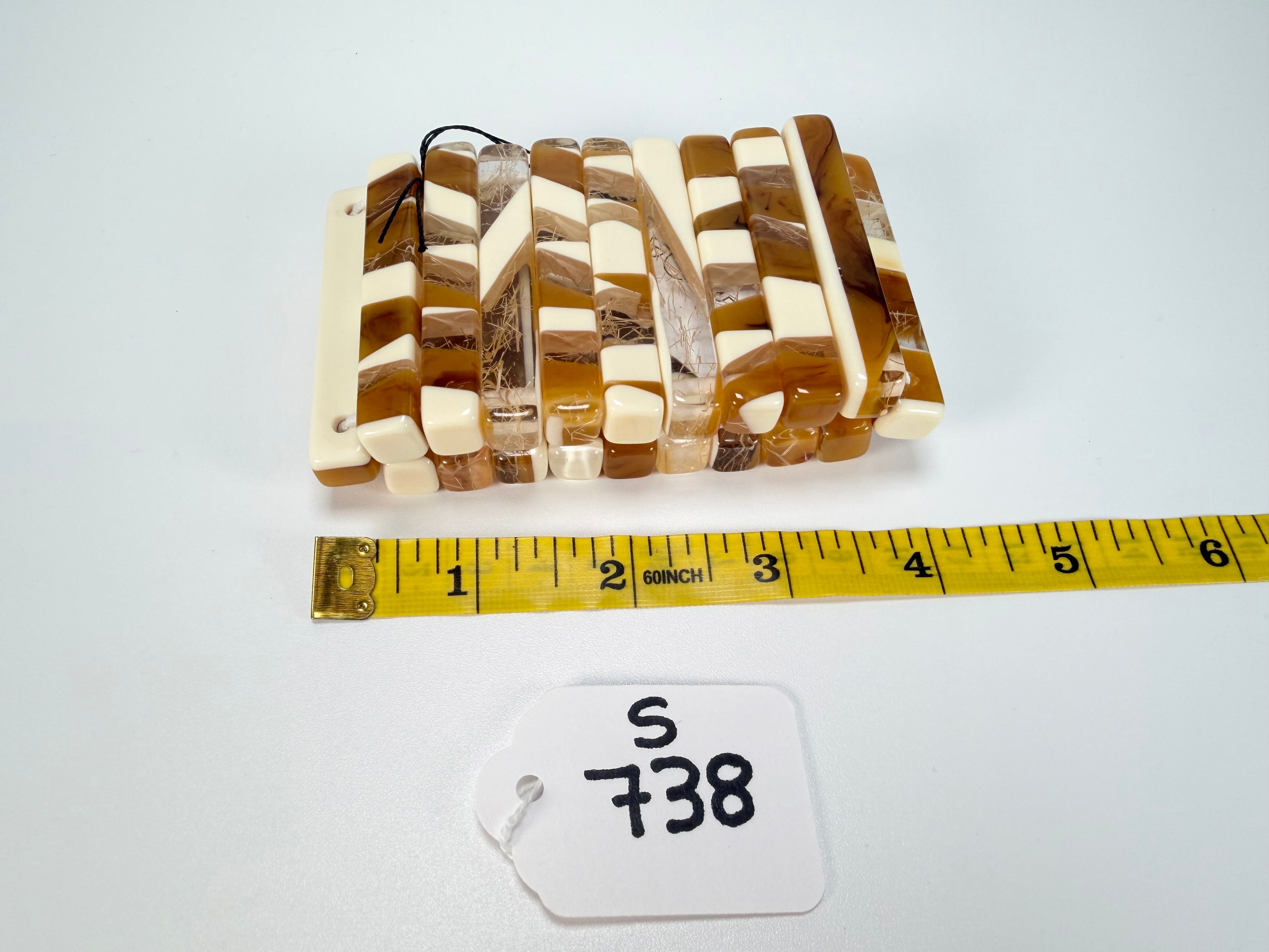 Sobral - Memphis "Yasmin" Elasticated Resin Bracelet ( 003137 )