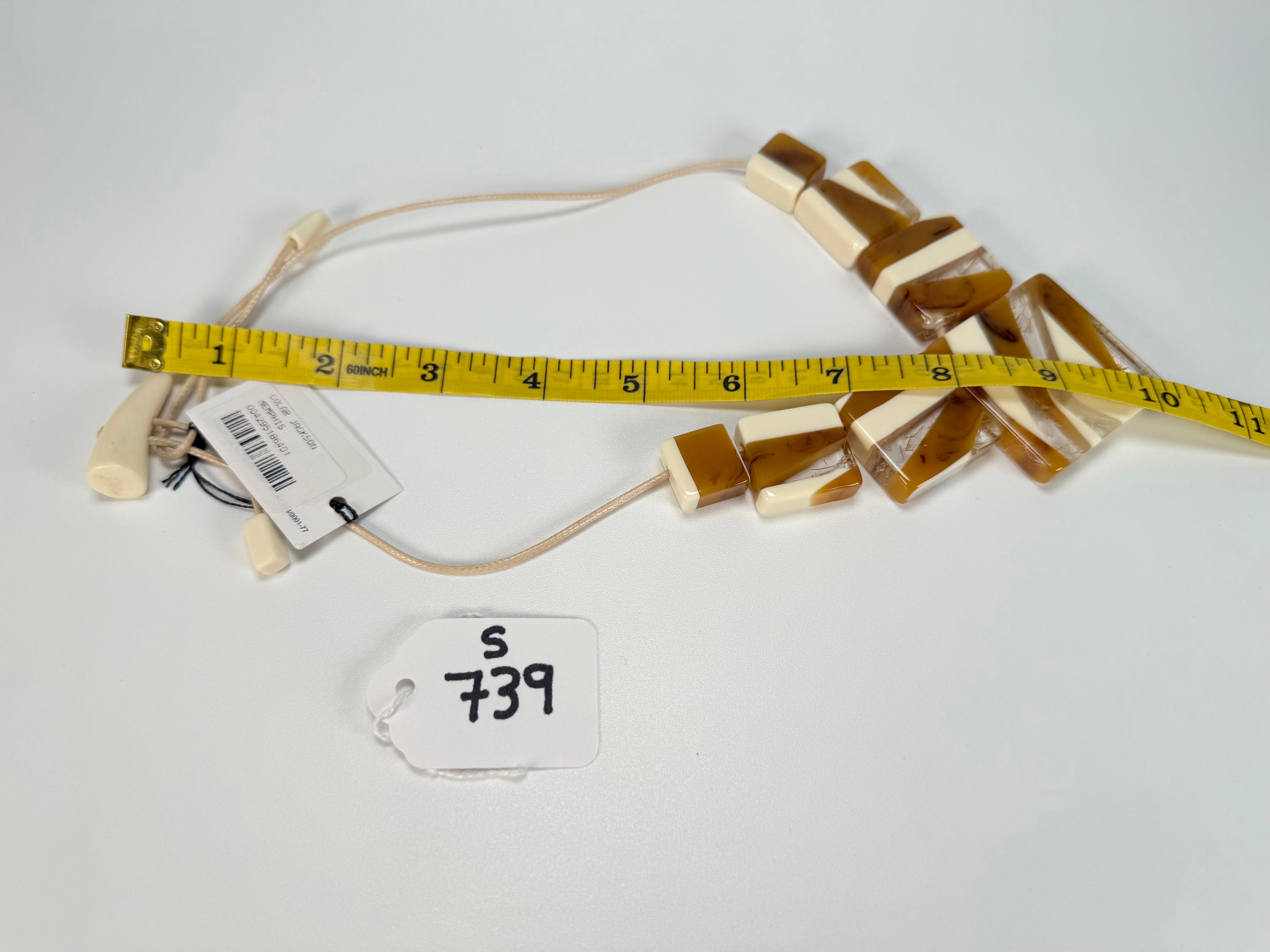 Sobral - Memphis "Jackson" Pollock Resin Necklace ( 004295 )