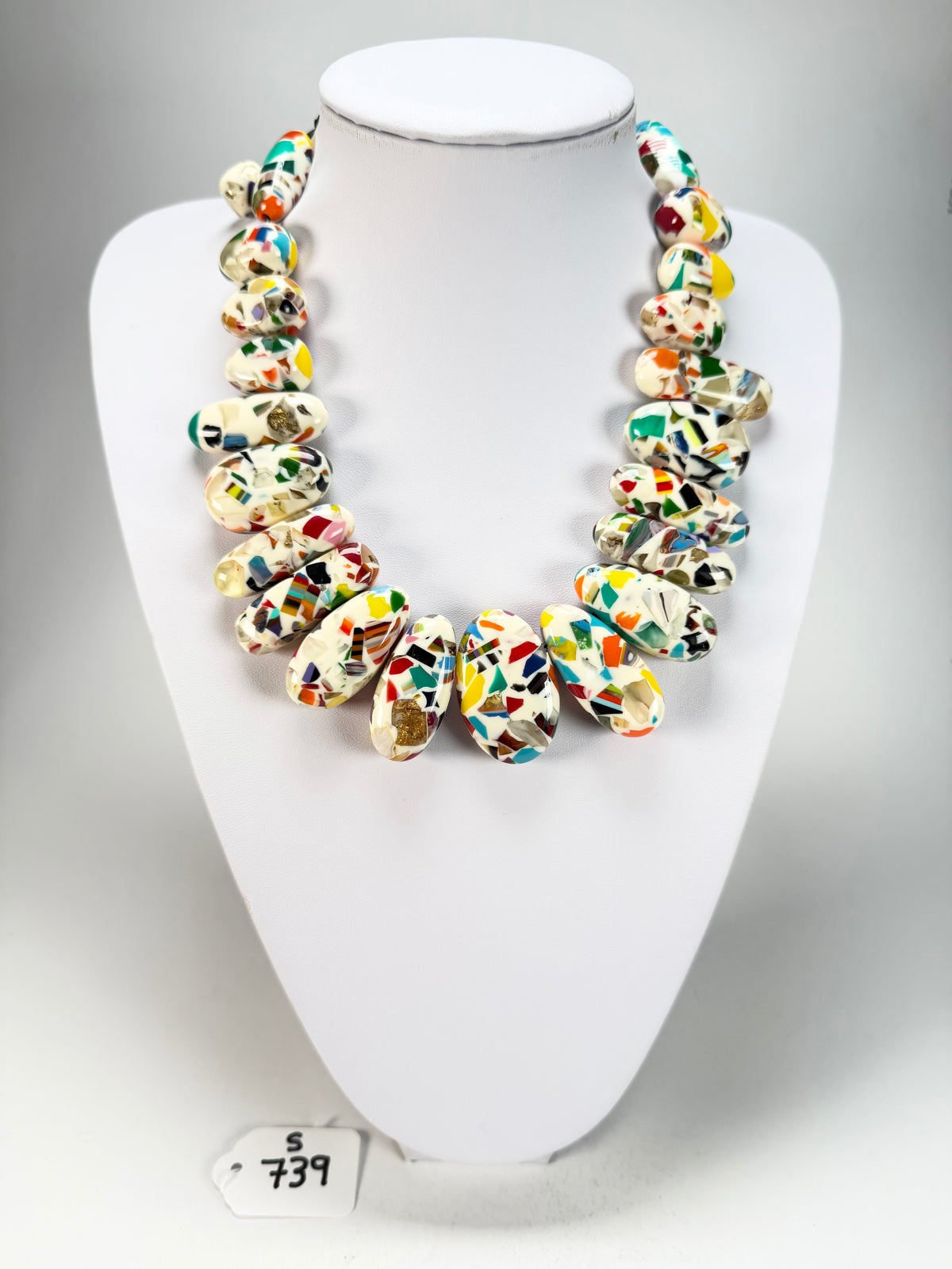 Sobral - Caillou Marfim "Monica" Resin Necklace ( 005412 )