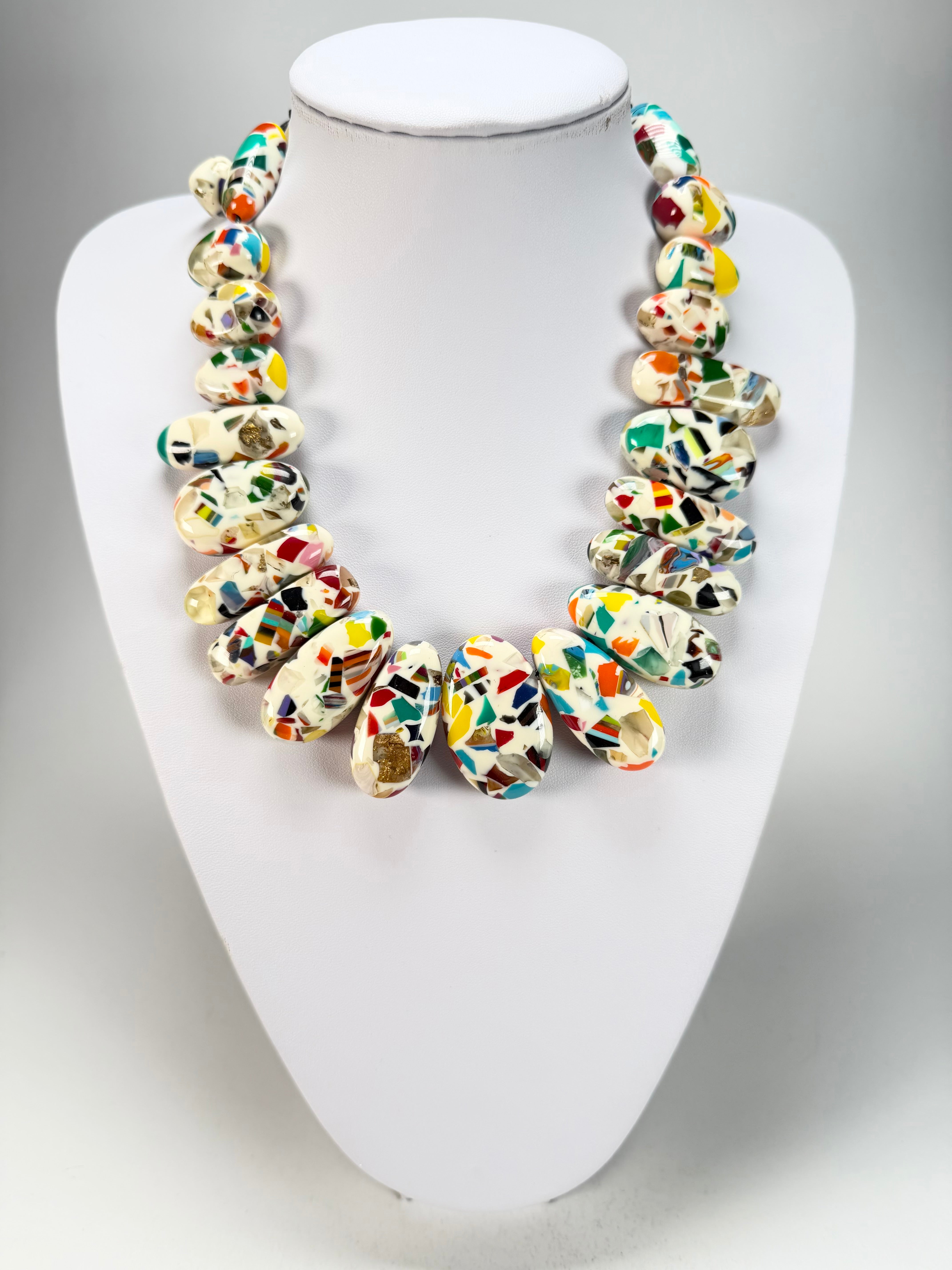 Sobral - Caillou Marfim "Monica" Resin Necklace ( 005412 )