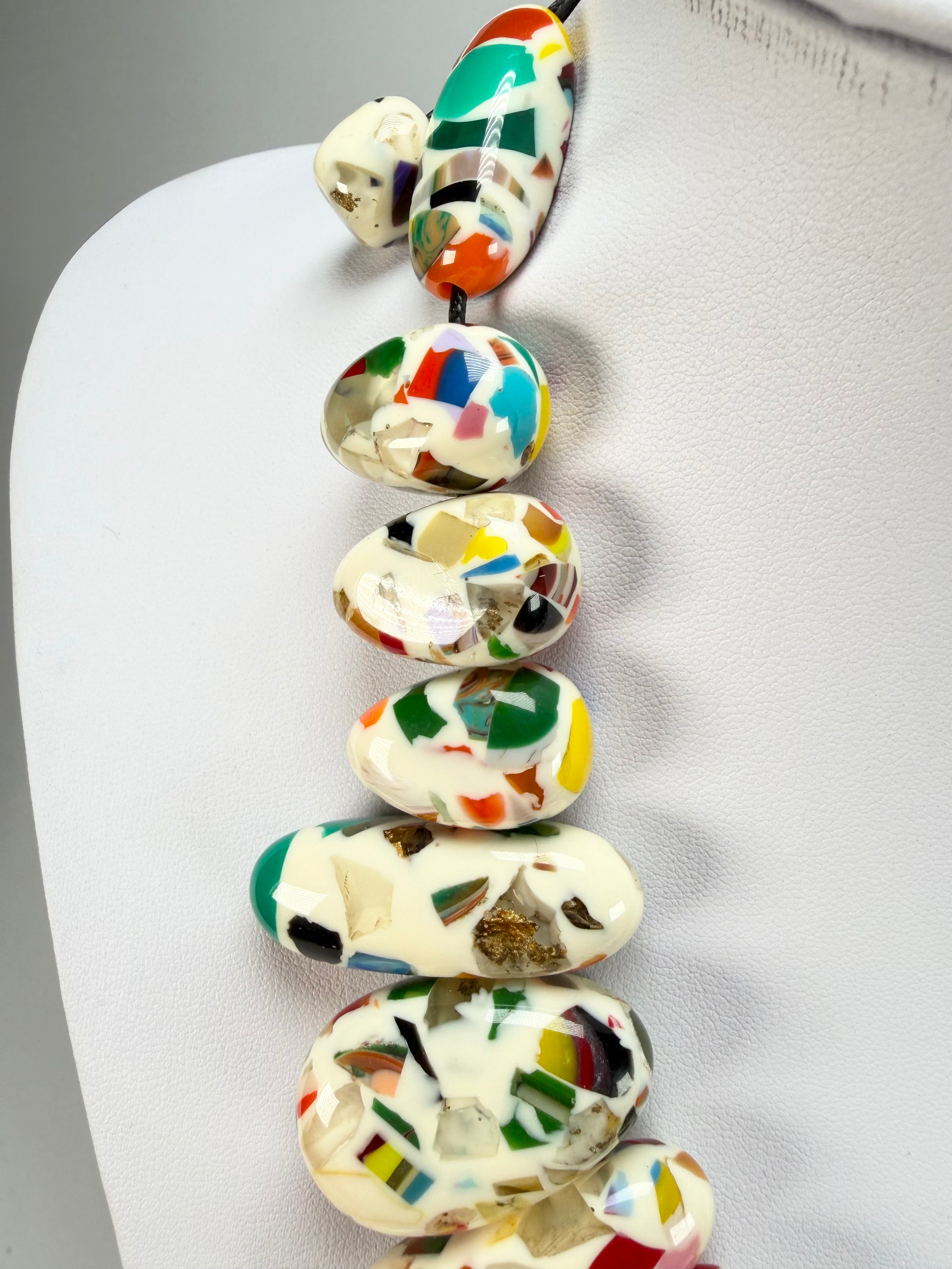 Sobral - Caillou Marfim "Monica" Resin Necklace ( 005412 )