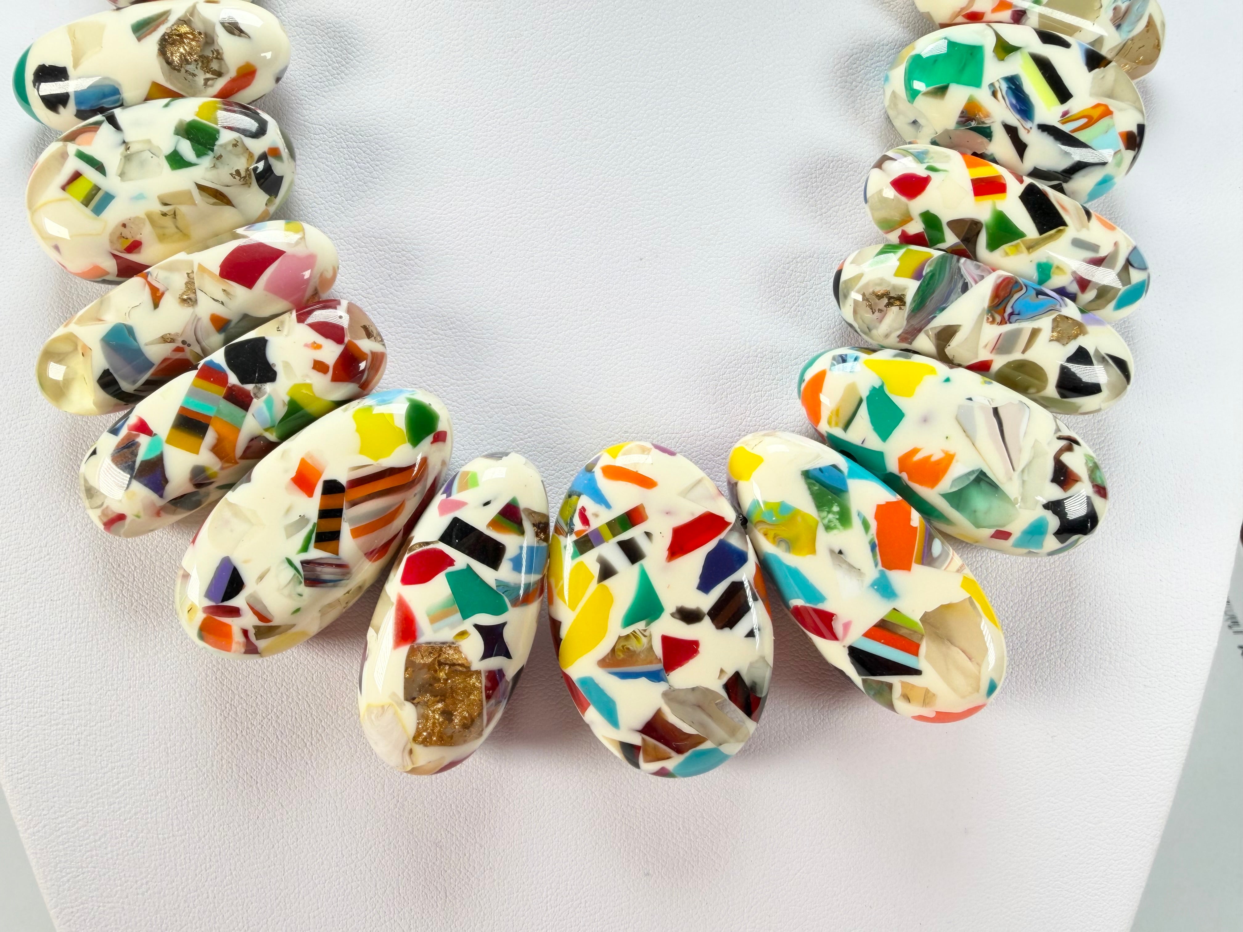 Sobral - Caillou Marfim "Monica" Resin Necklace ( 005412 )