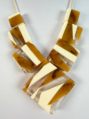 Sobral - Memphis "Jackson" Pollock Resin Necklace ( 004295 )