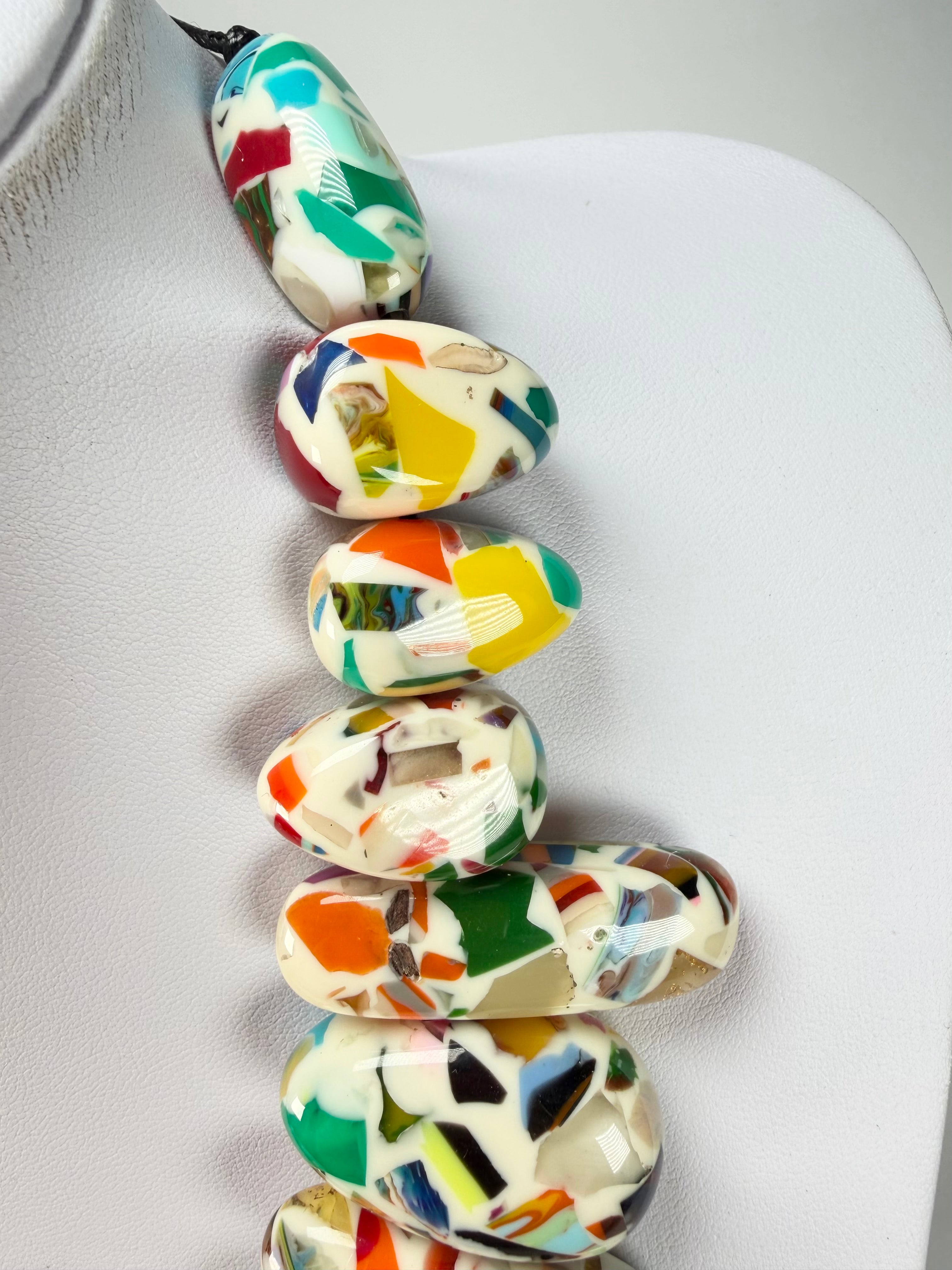 Sobral - Caillou Marfim "Monica" Resin Necklace ( 005412 )