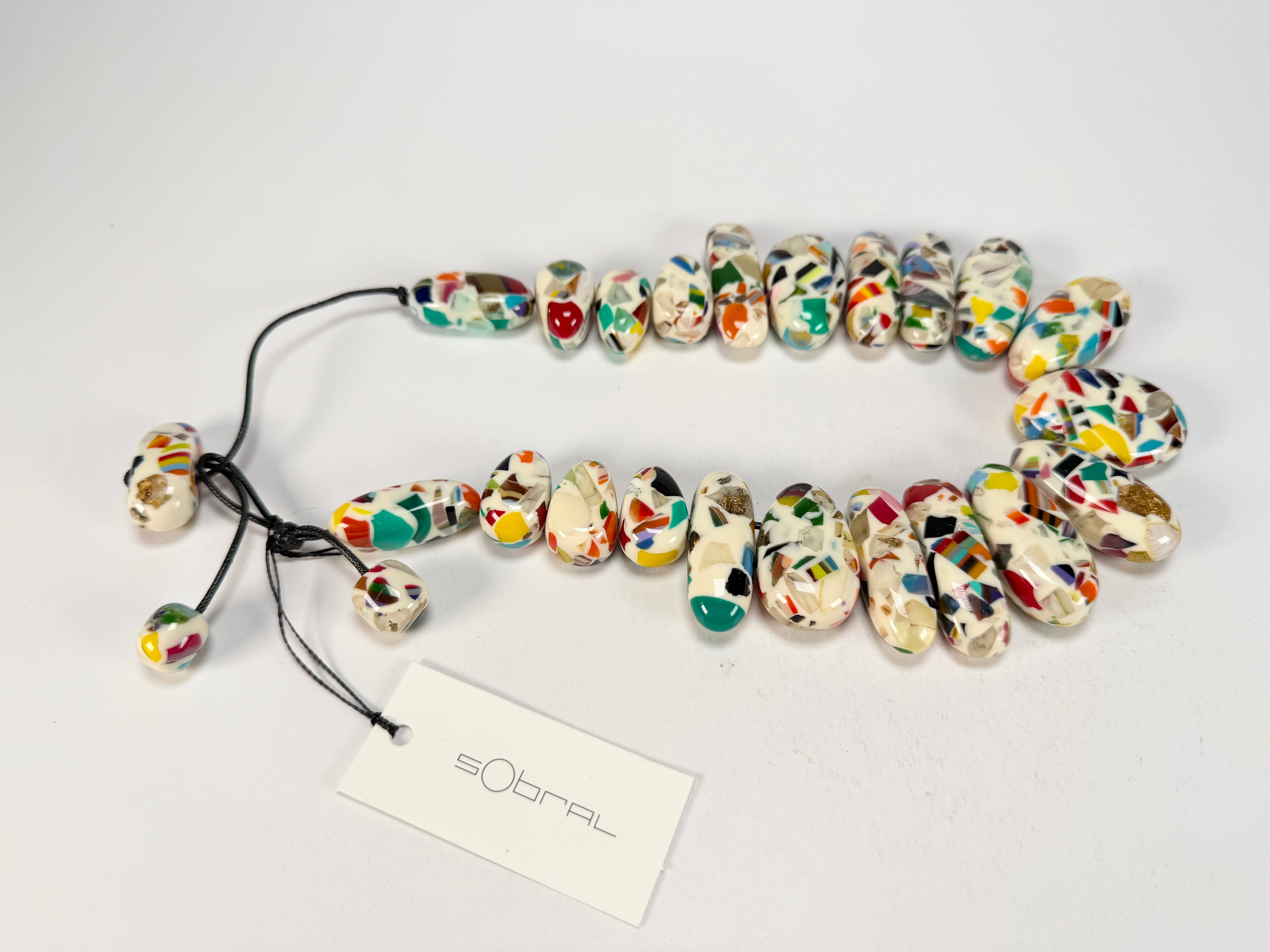 Sobral - Caillou Marfim "Monica" Resin Necklace ( 005412 )