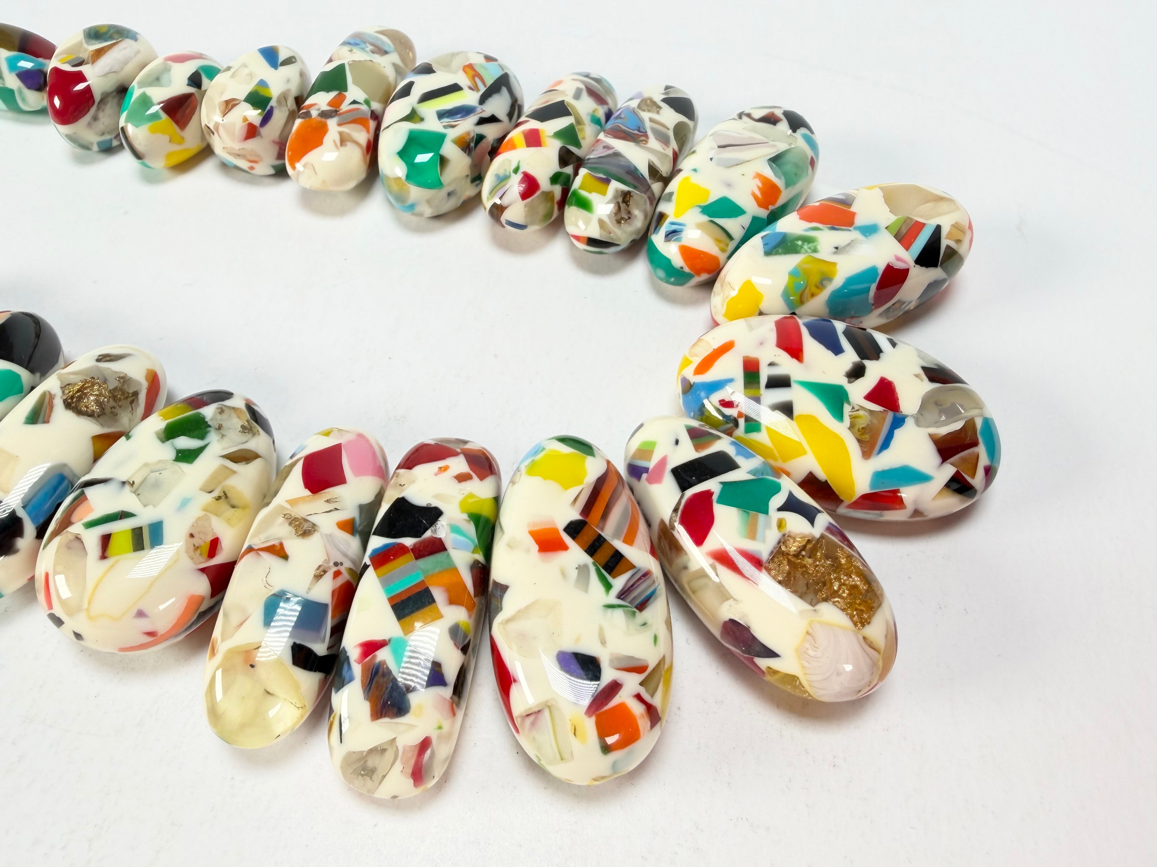 Sobral - Caillou Marfim "Monica" Resin Necklace ( 005412 )