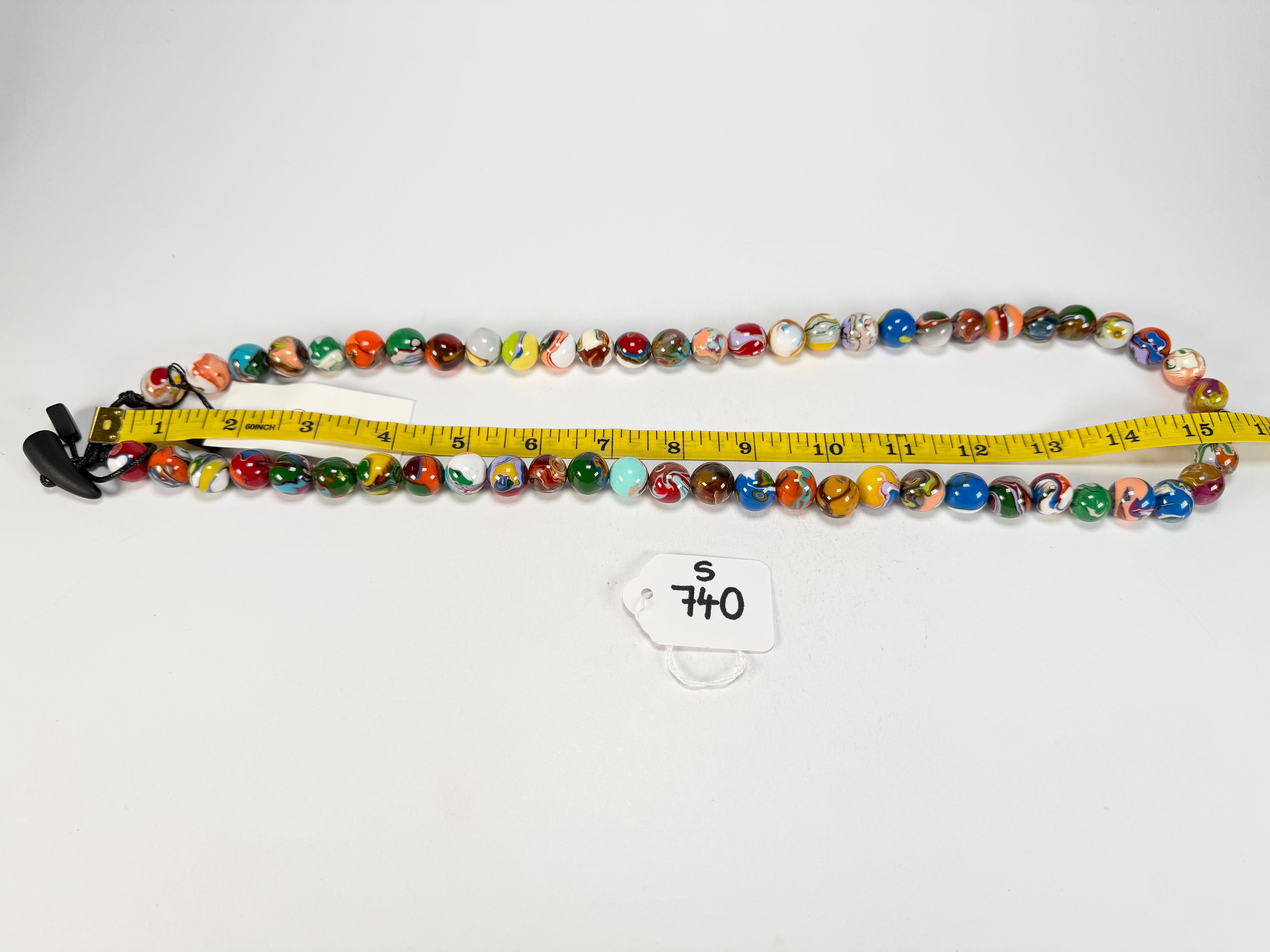 Sobral - Planets "Saturno" Pollock Resin Necklace ( 005451 )