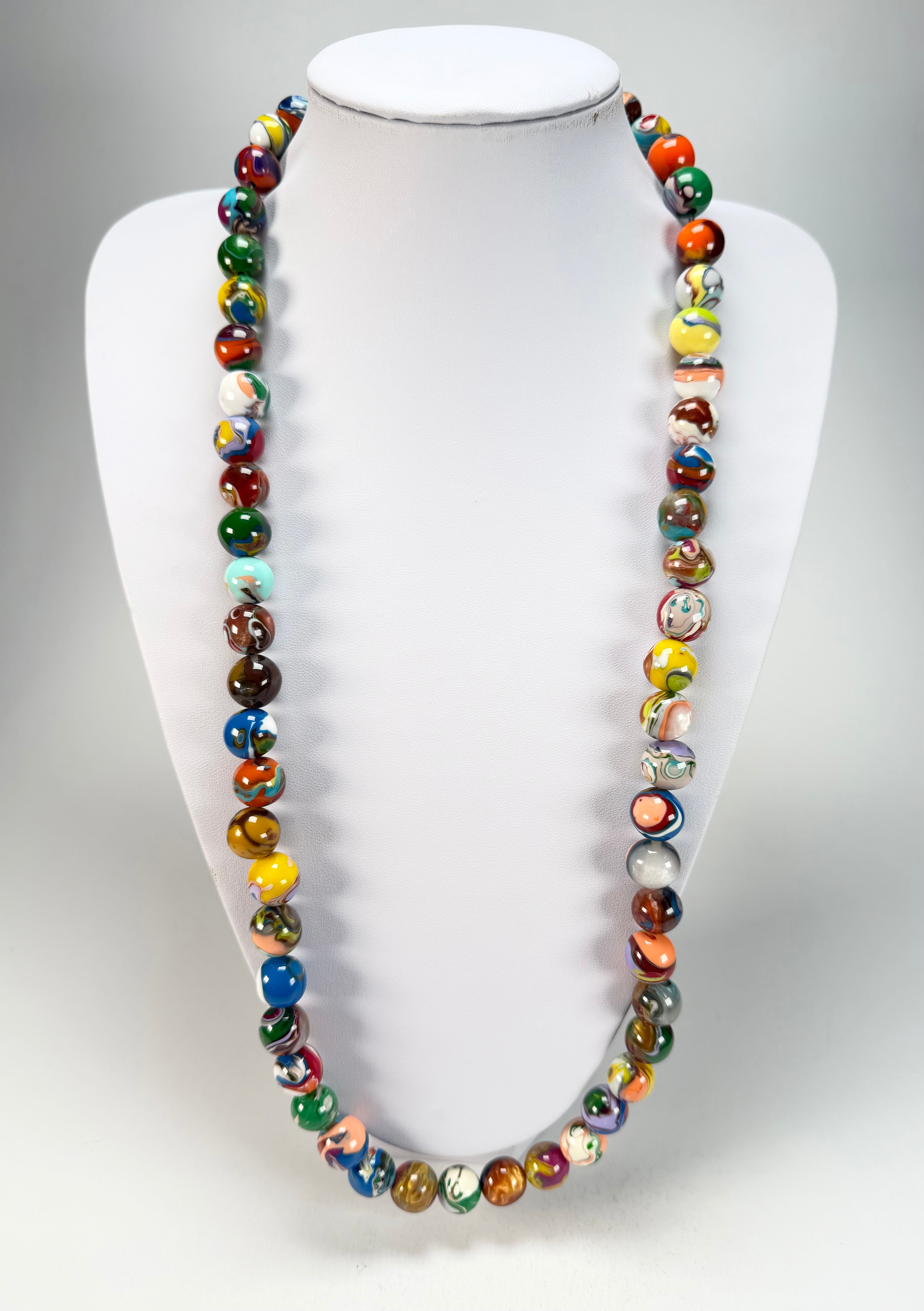 Sobral - Planets "Saturno" Pollock Resin Necklace ( 005451 )