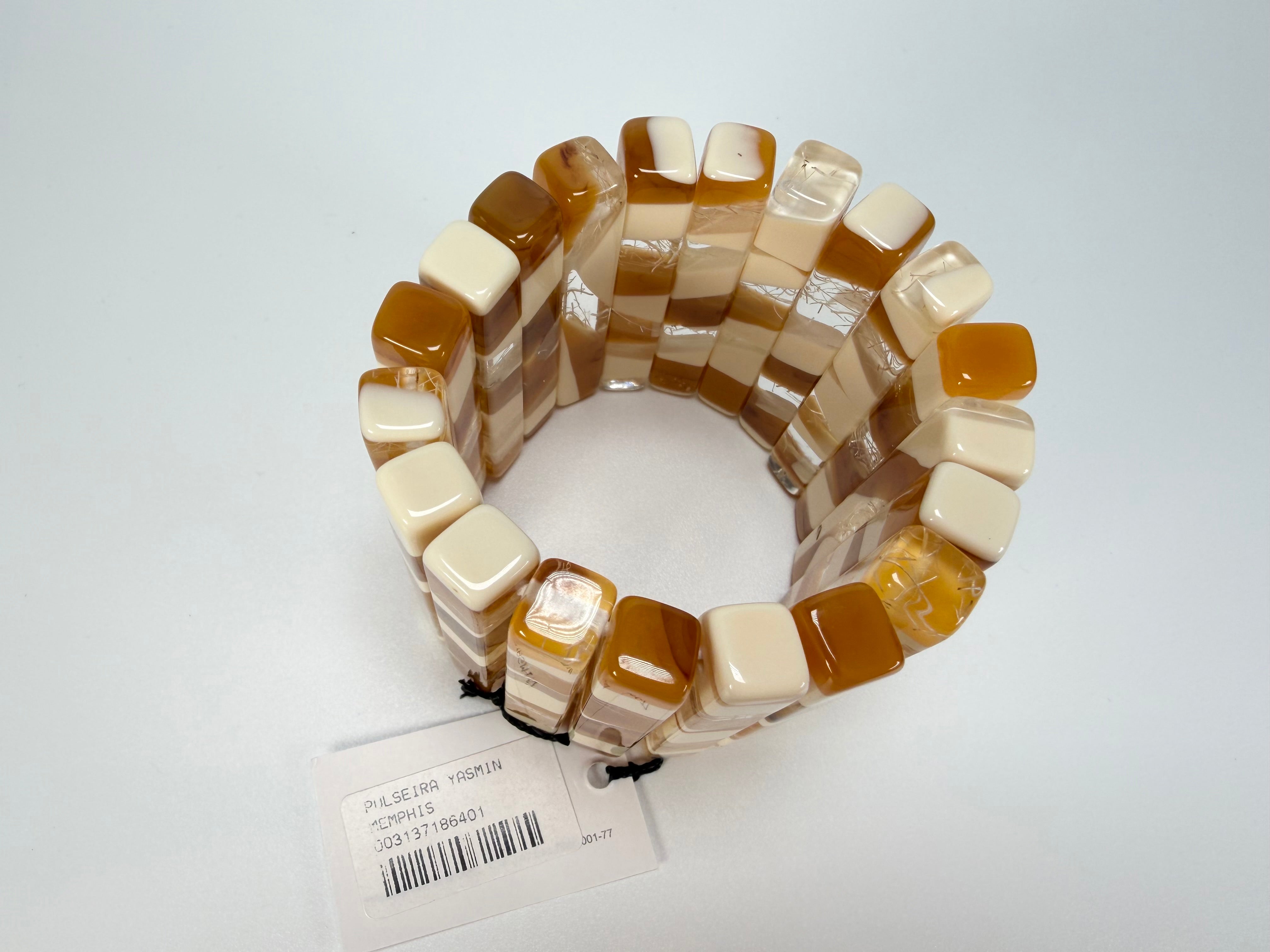 Sobral - Memphis "Yasmin" Elasticated Resin Bracelet ( 003137 )