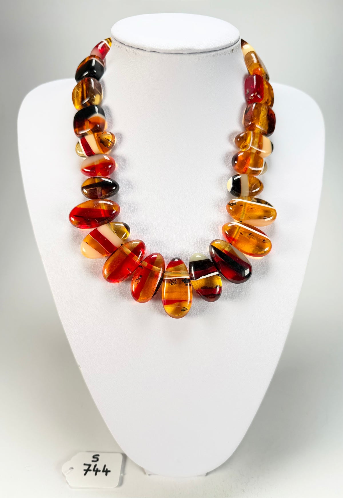 Sobral - Eco Amber "Studio Pebbles" Studio Creation Resin Necklace ( 000000 )