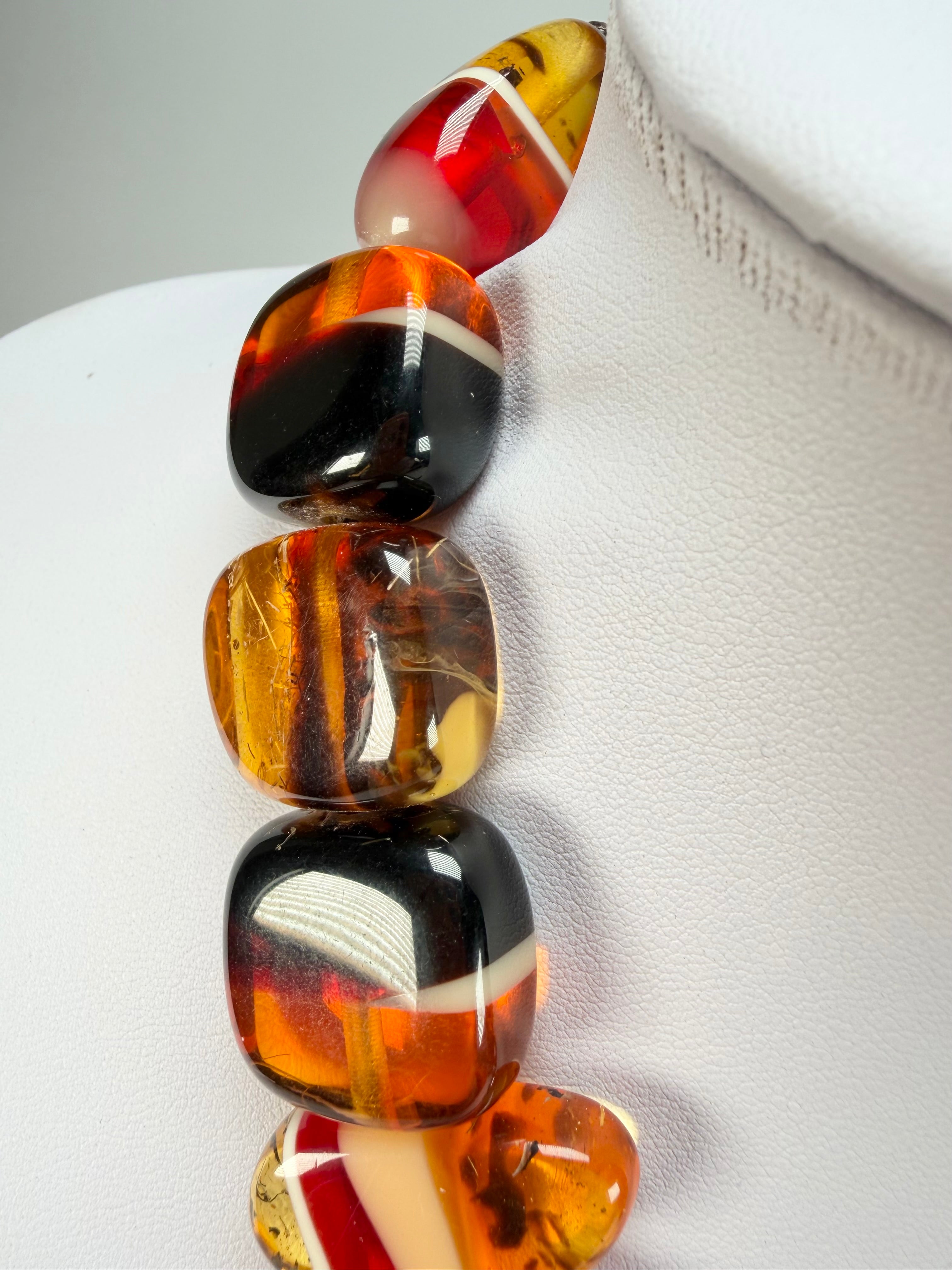 Sobral - Eco Amber "Studio Pebbles" Studio Creation Resin Necklace ( 000000 )