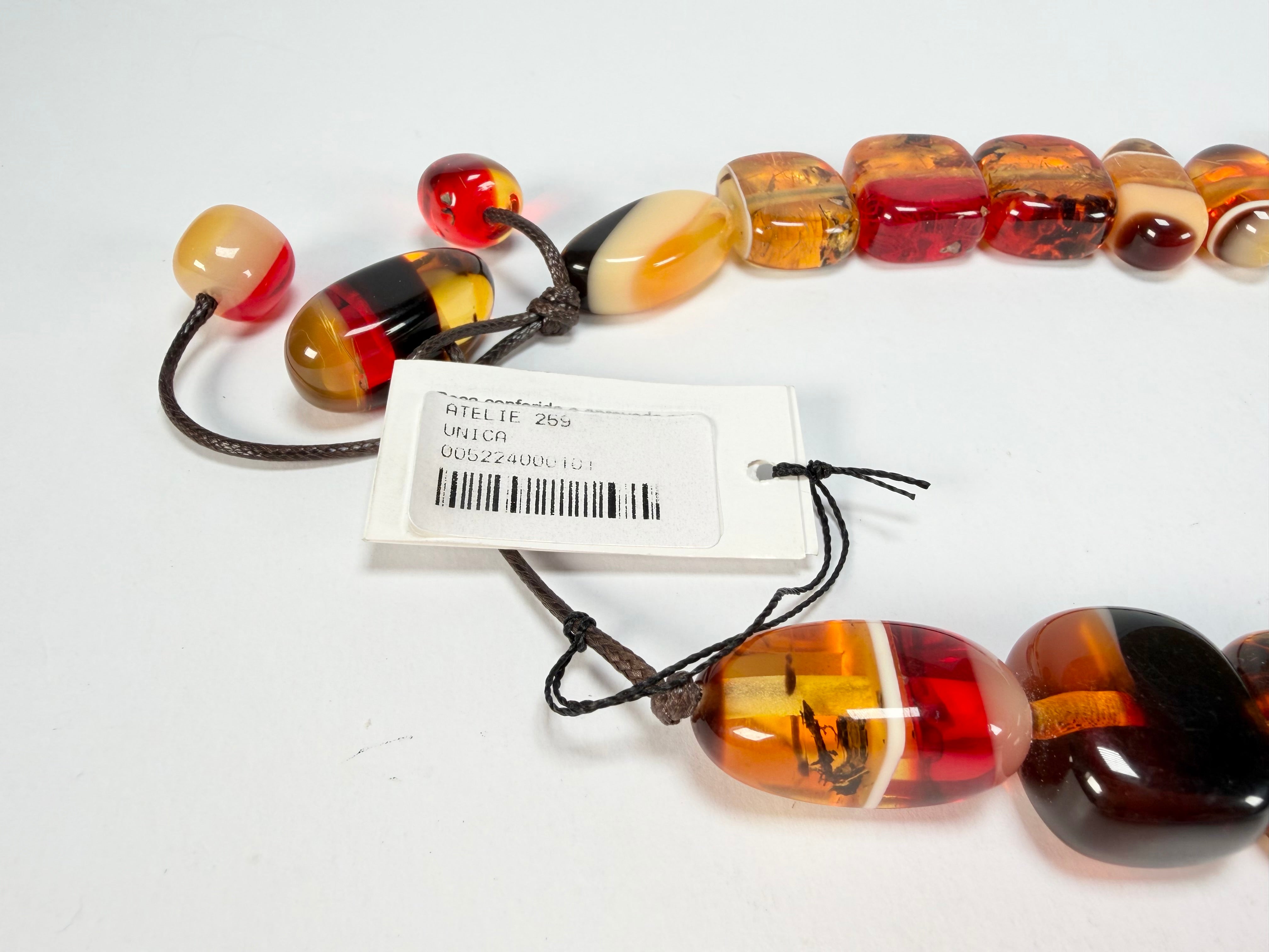 Sobral - Eco Amber "Studio Pebbles" Studio Creation Resin Necklace ( 000000 )