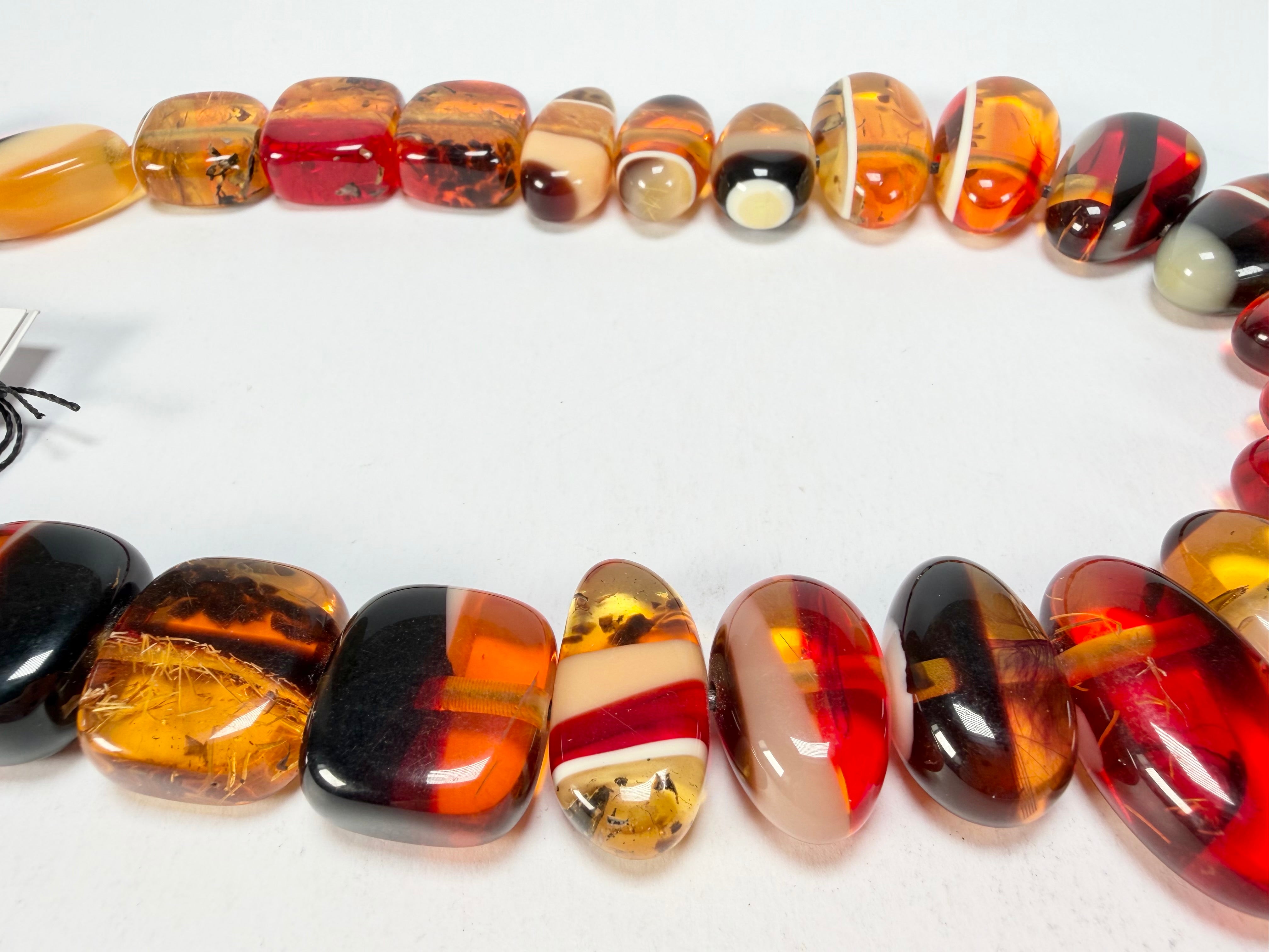 Sobral - Eco Amber "Studio Pebbles" Studio Creation Resin Necklace ( 000000 )
