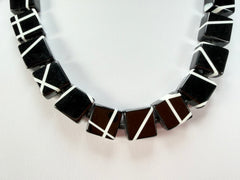 Sobral - Street "Catedral" Black Resin Necklace ( 004311 )