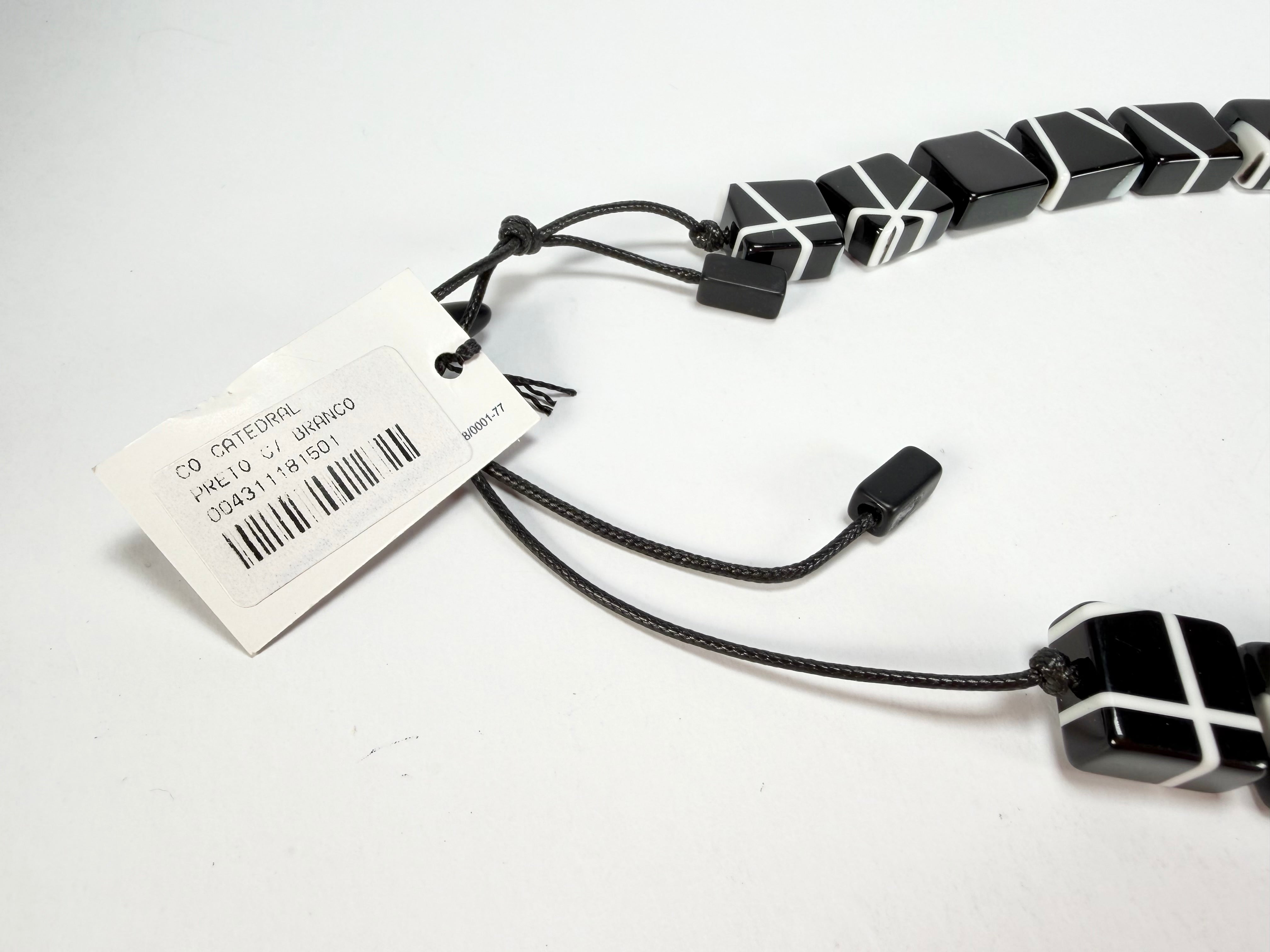 Sobral - Street "Catedral" Black Resin Necklace ( 004311 )