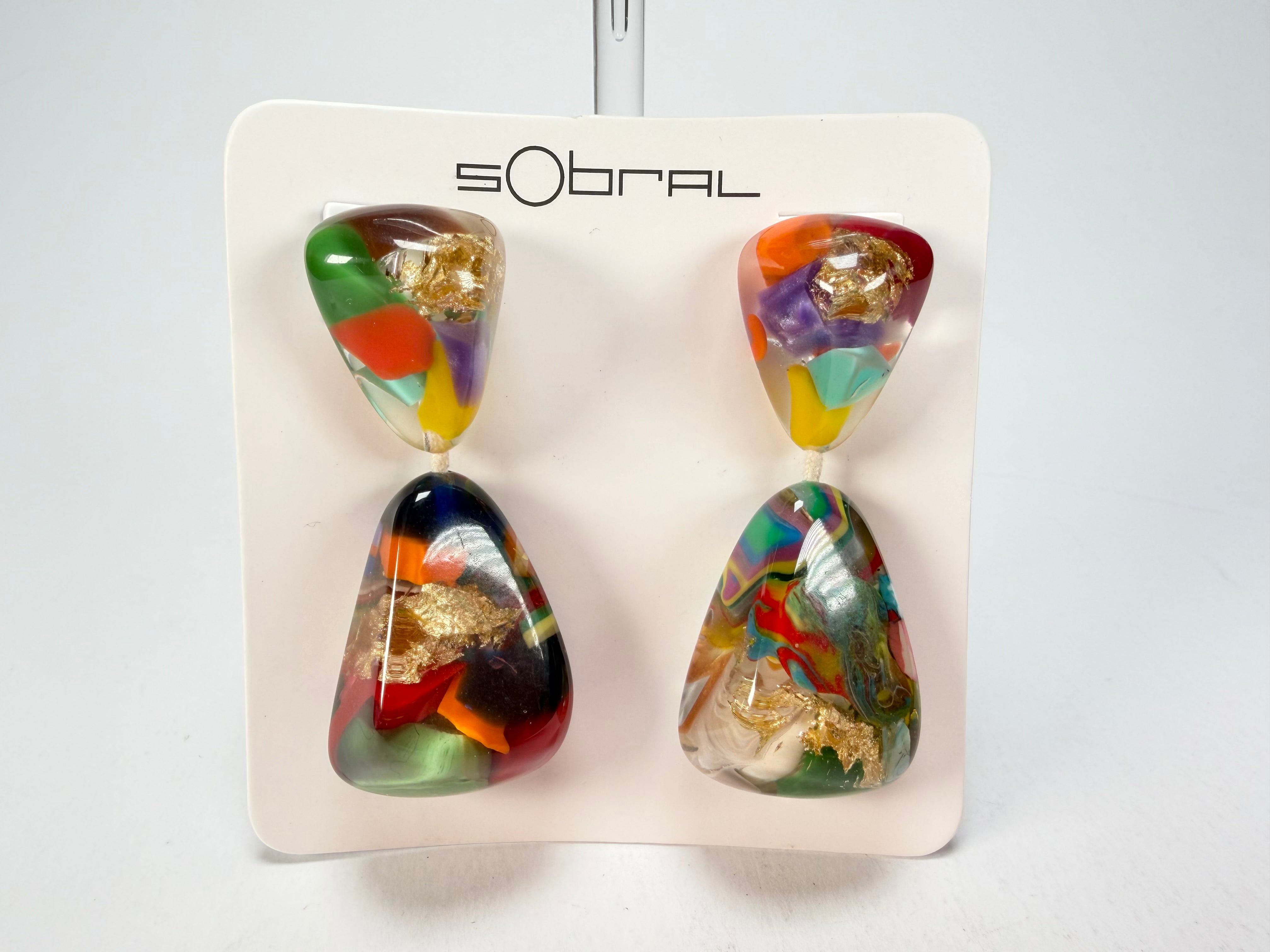 Sobral - Past Present "Duplo Sentido" Resin Earrings ( 003601 )