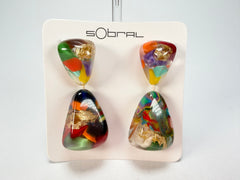 Sobral - Past Present "Duplo Sentido" Resin Earrings ( 003601 )