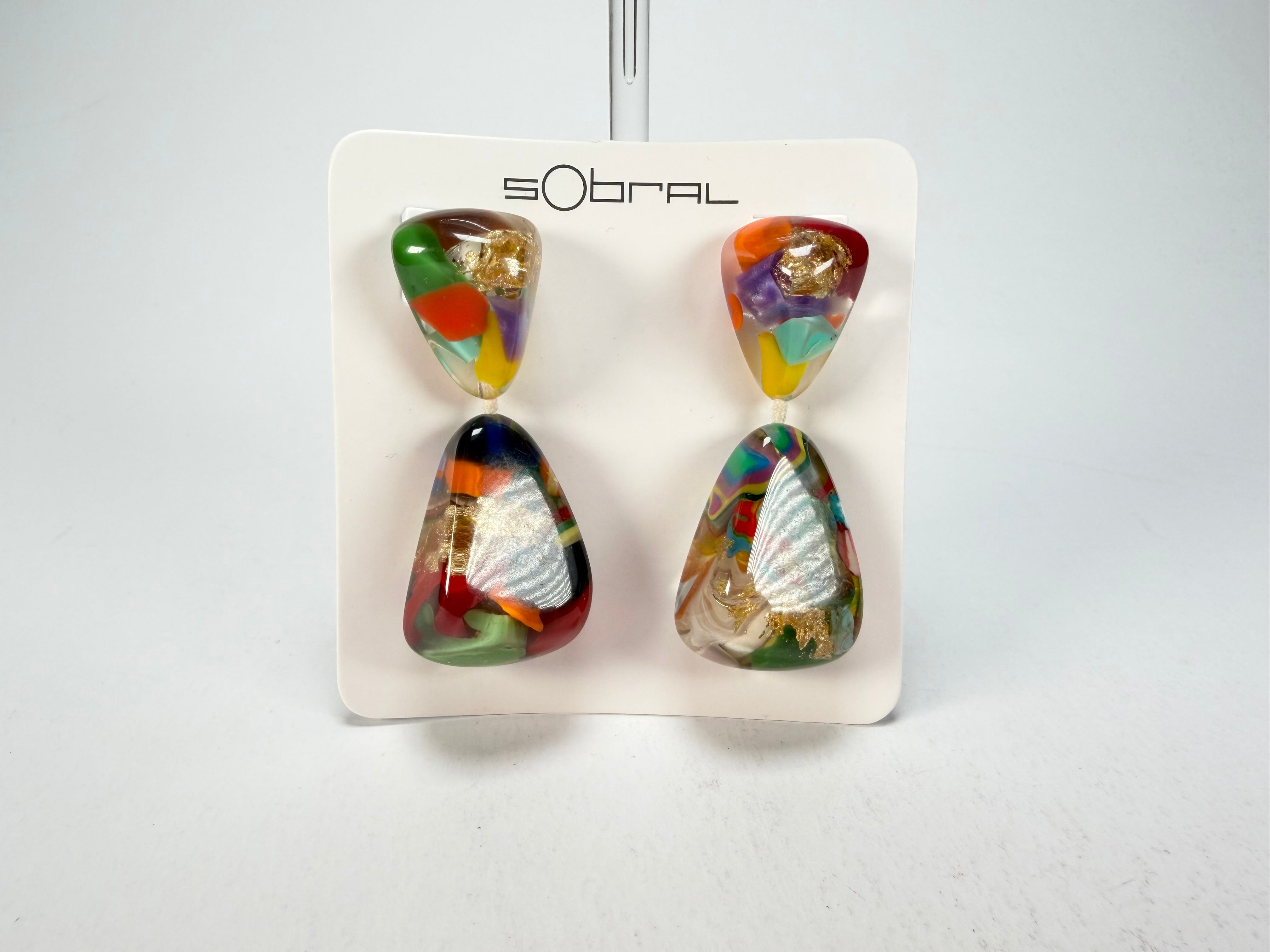 Sobral - Past Present "Duplo Sentido" Resin Earrings ( 003601 )