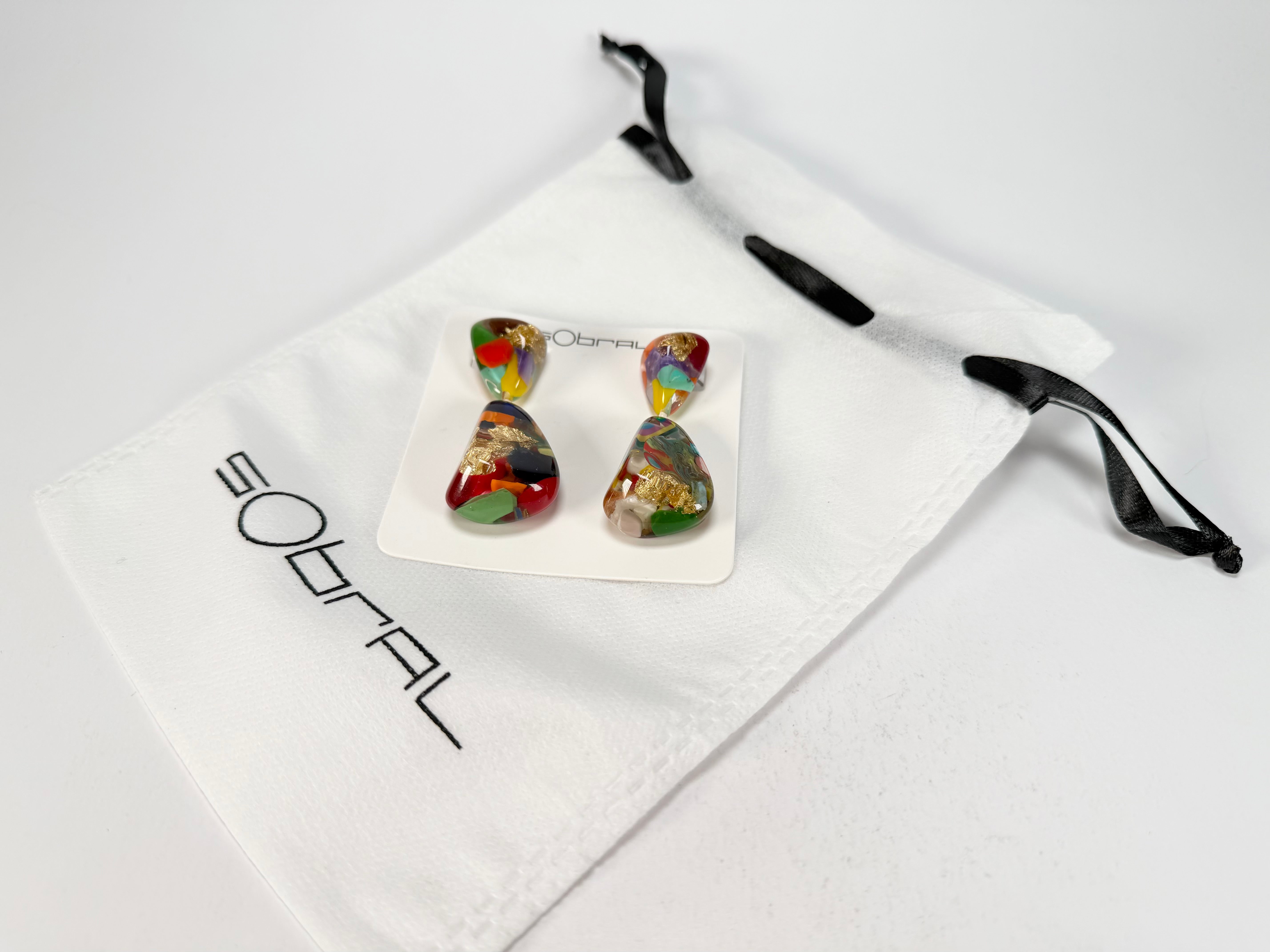 Sobral - Past Present "Duplo Sentido" Resin Earrings ( 003601 )