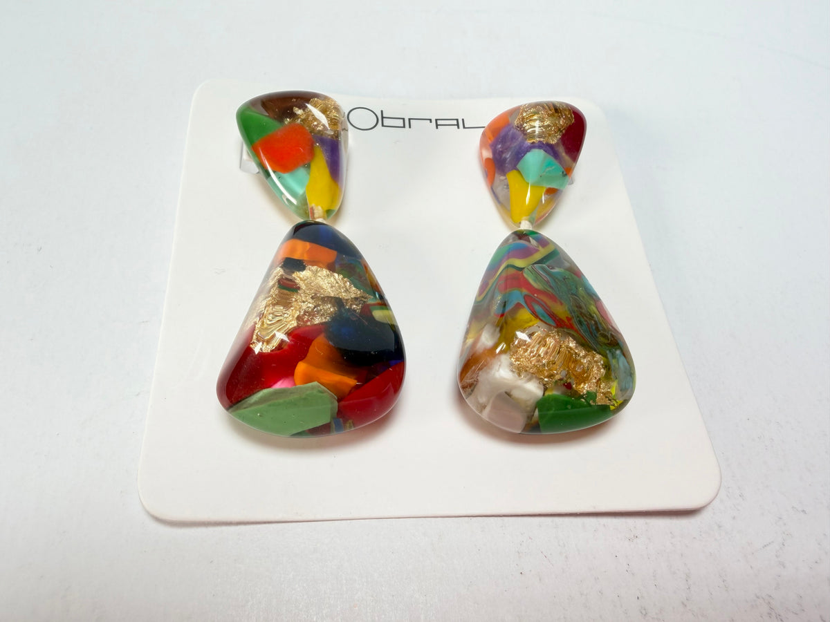 Sobral - Past Present "Duplo Sentido" Resin Earrings ( 003601 )