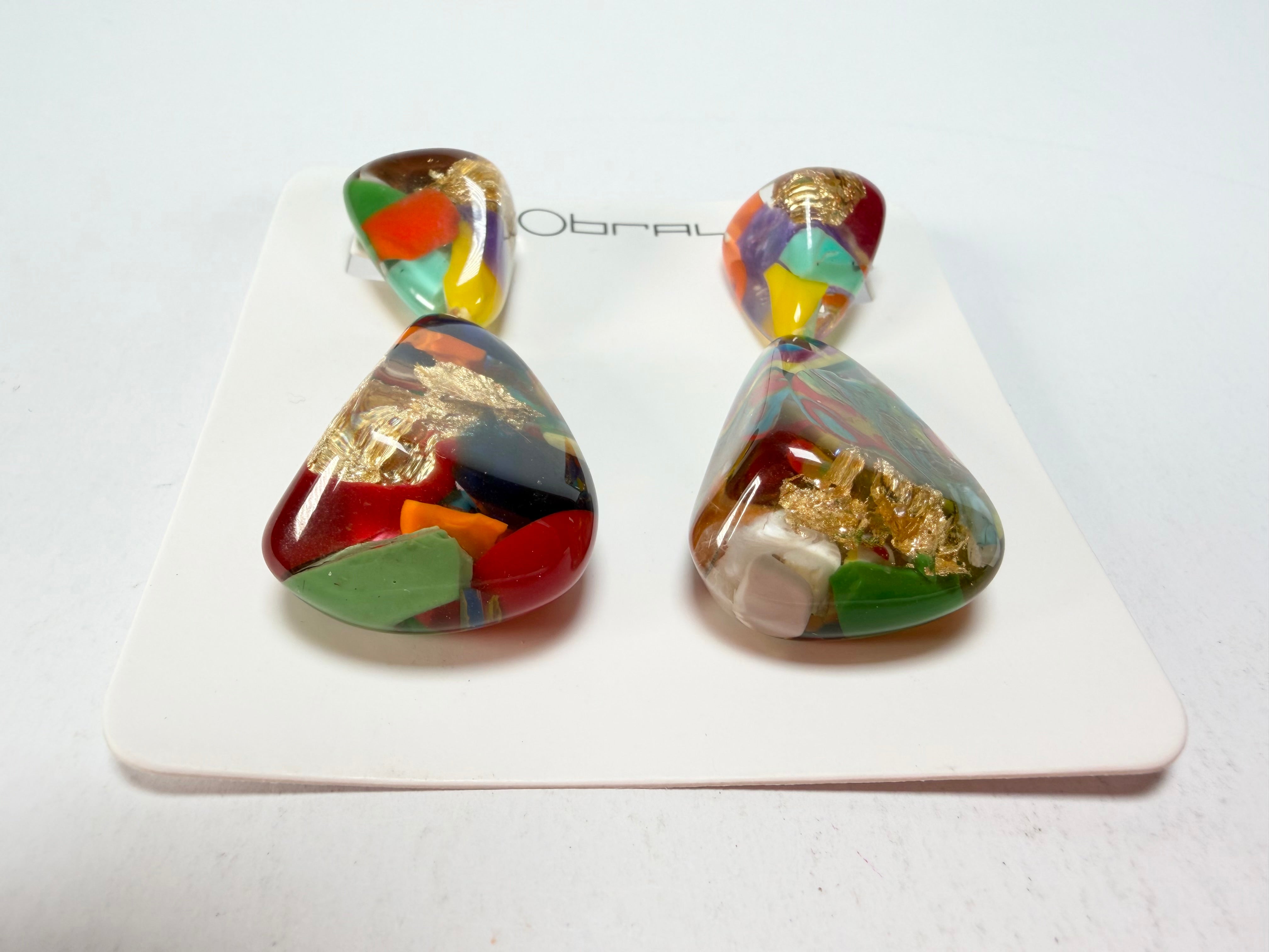 Sobral - Past Present "Duplo Sentido" Resin Earrings ( 003601 )