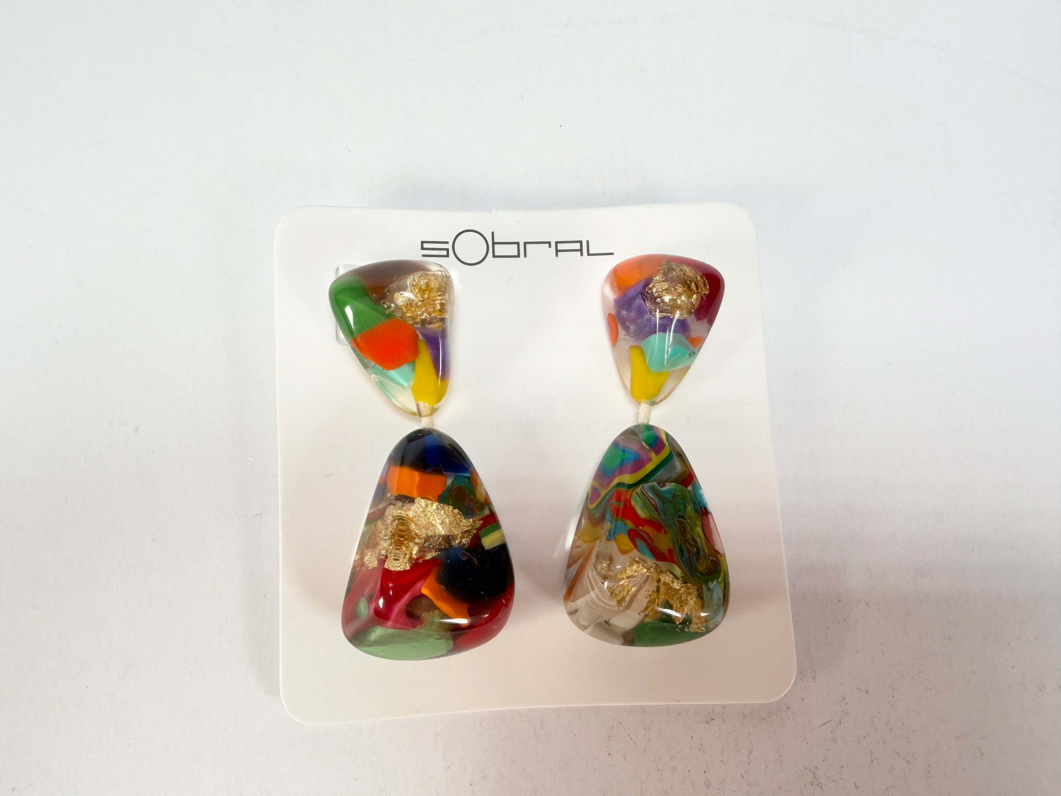 Sobral - Past Present "Duplo Sentido" Resin Earrings ( 003601 )