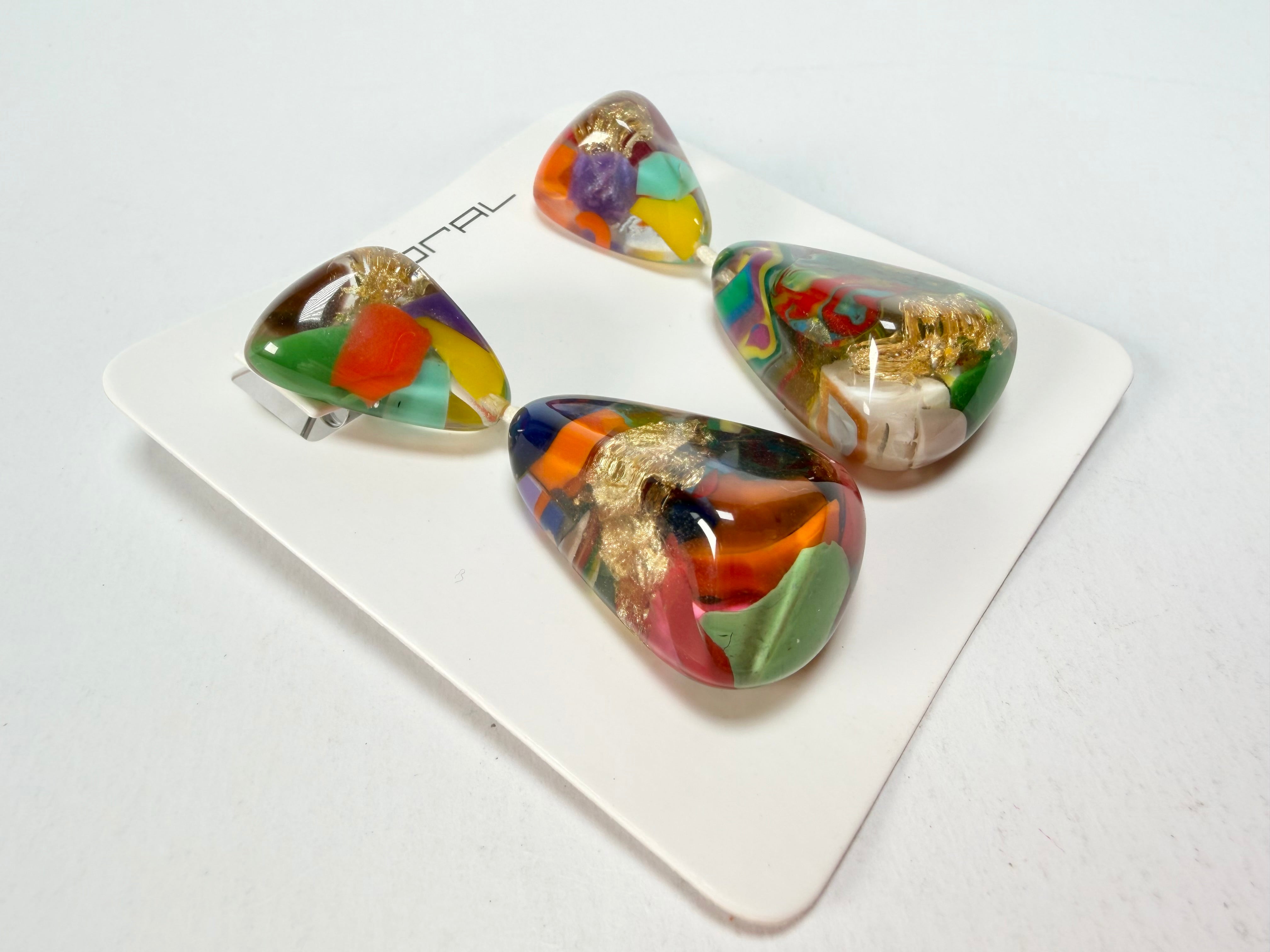 Sobral - Past Present "Duplo Sentido" Resin Earrings ( 003601 )