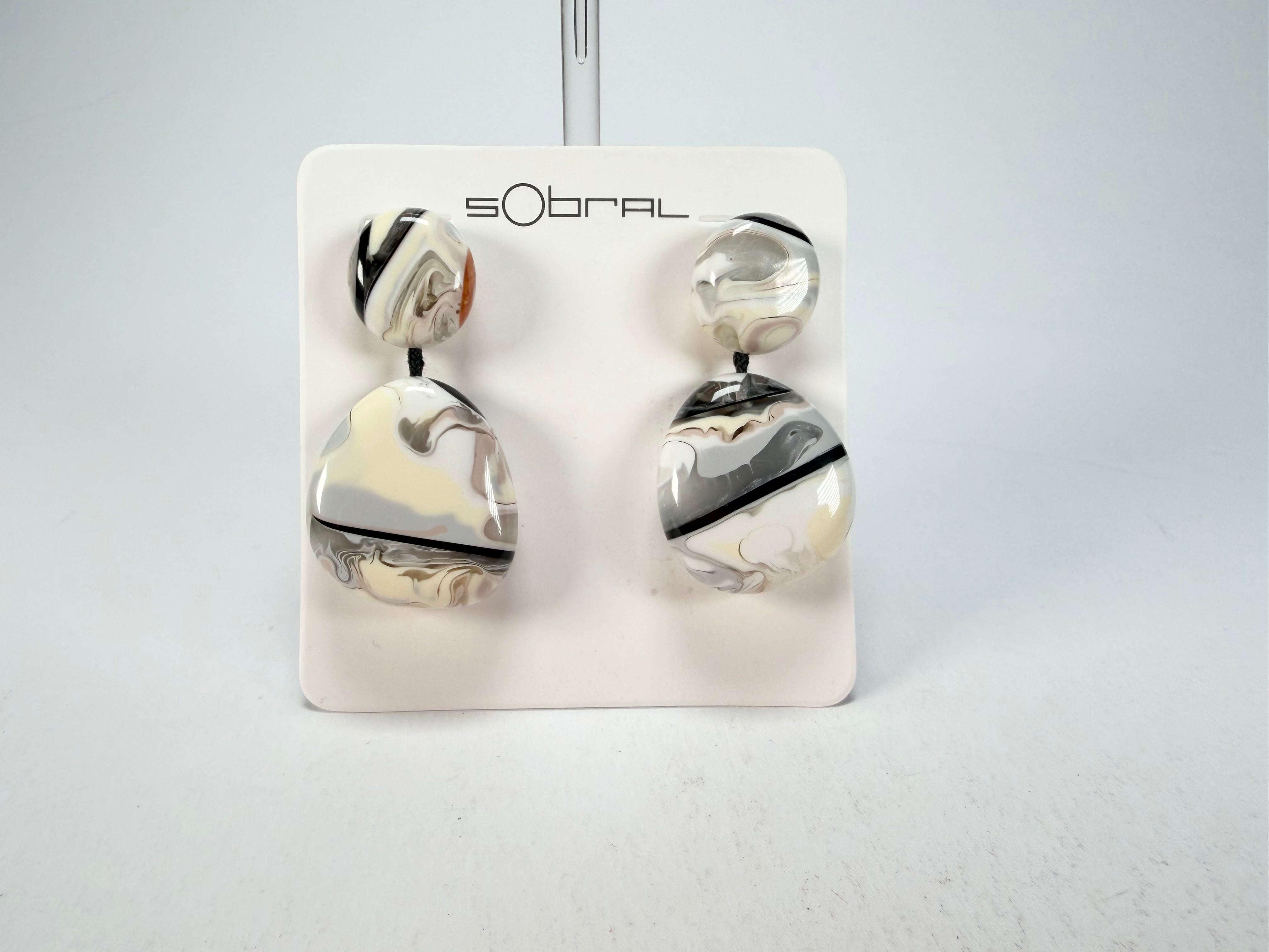 Sobral - Lágrima D'or "Moni " Resin Earrings ( 004904 )