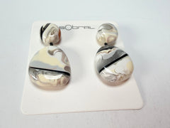 Sobral - Lágrima D'or "Moni " Resin Earrings ( 004904 )