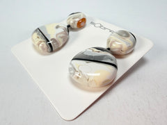 Sobral - Lágrima D'or "Moni " Resin Earrings ( 004904 )